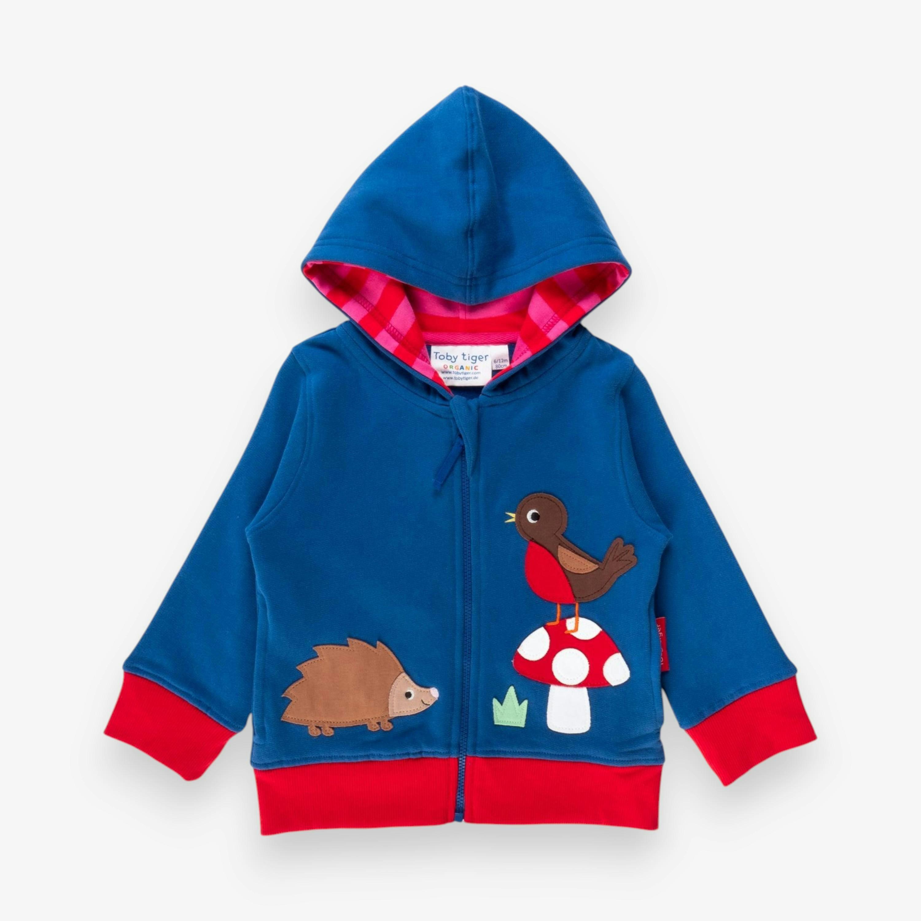 Organic Floral Mushroom Applique Hoodie , view 1 of 3