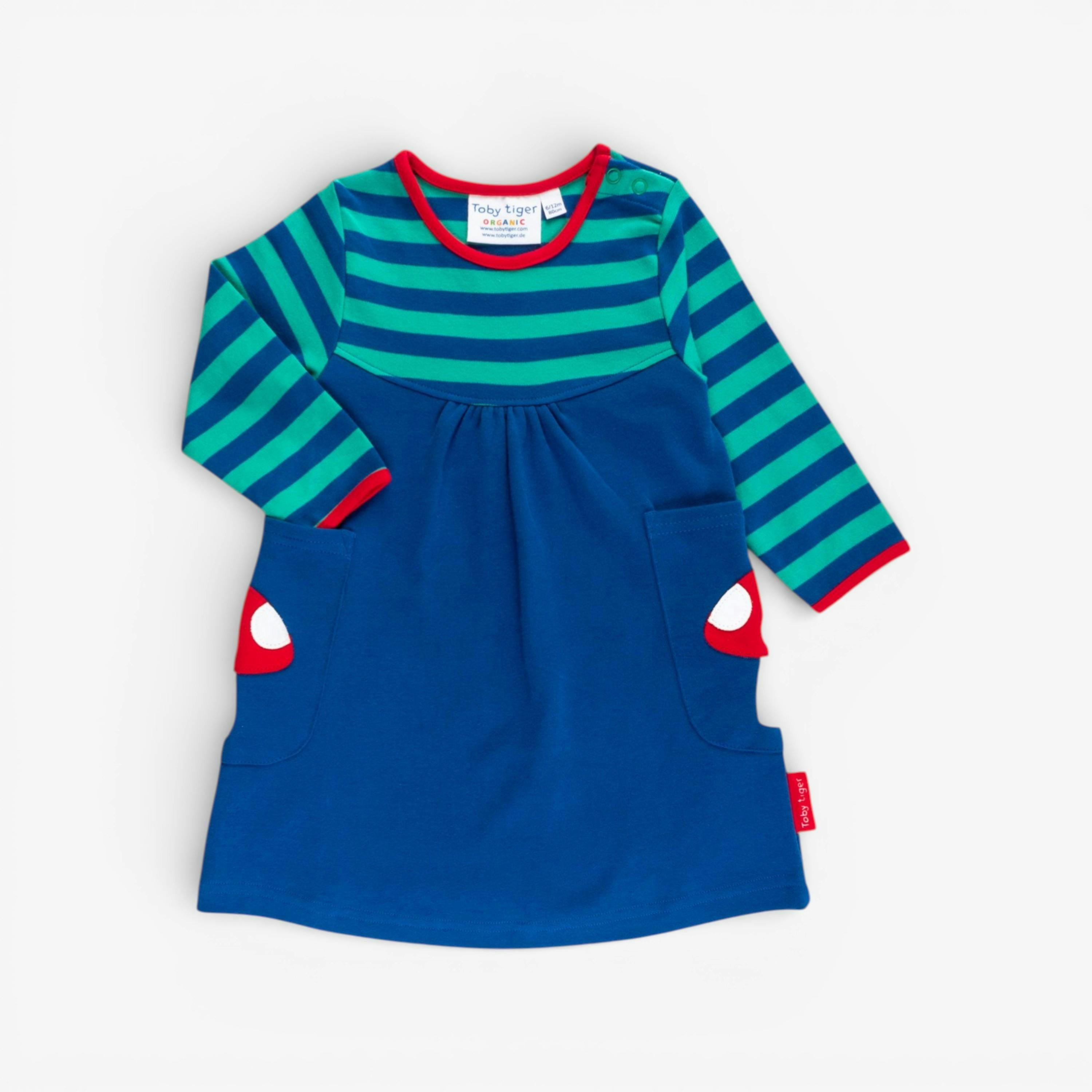 Organic Floral Mushroom Applique Dress , view 1 of 3