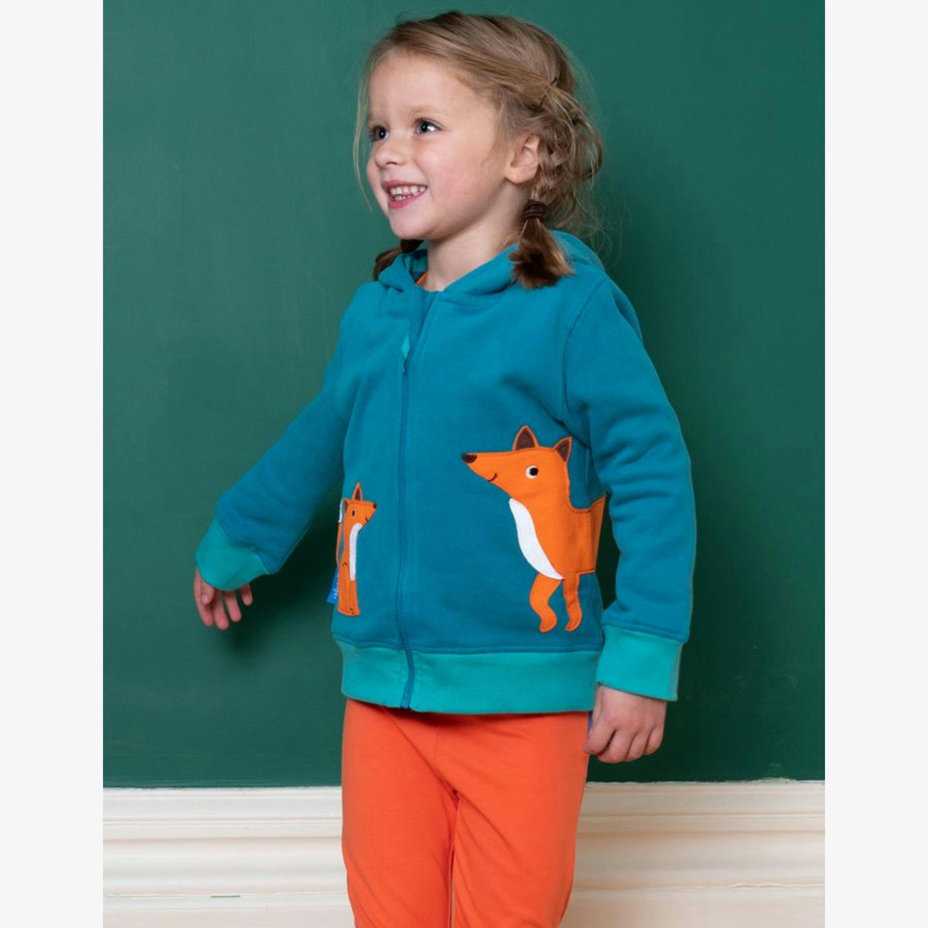Organic Fox Applique Hoodie , view 3 of 4