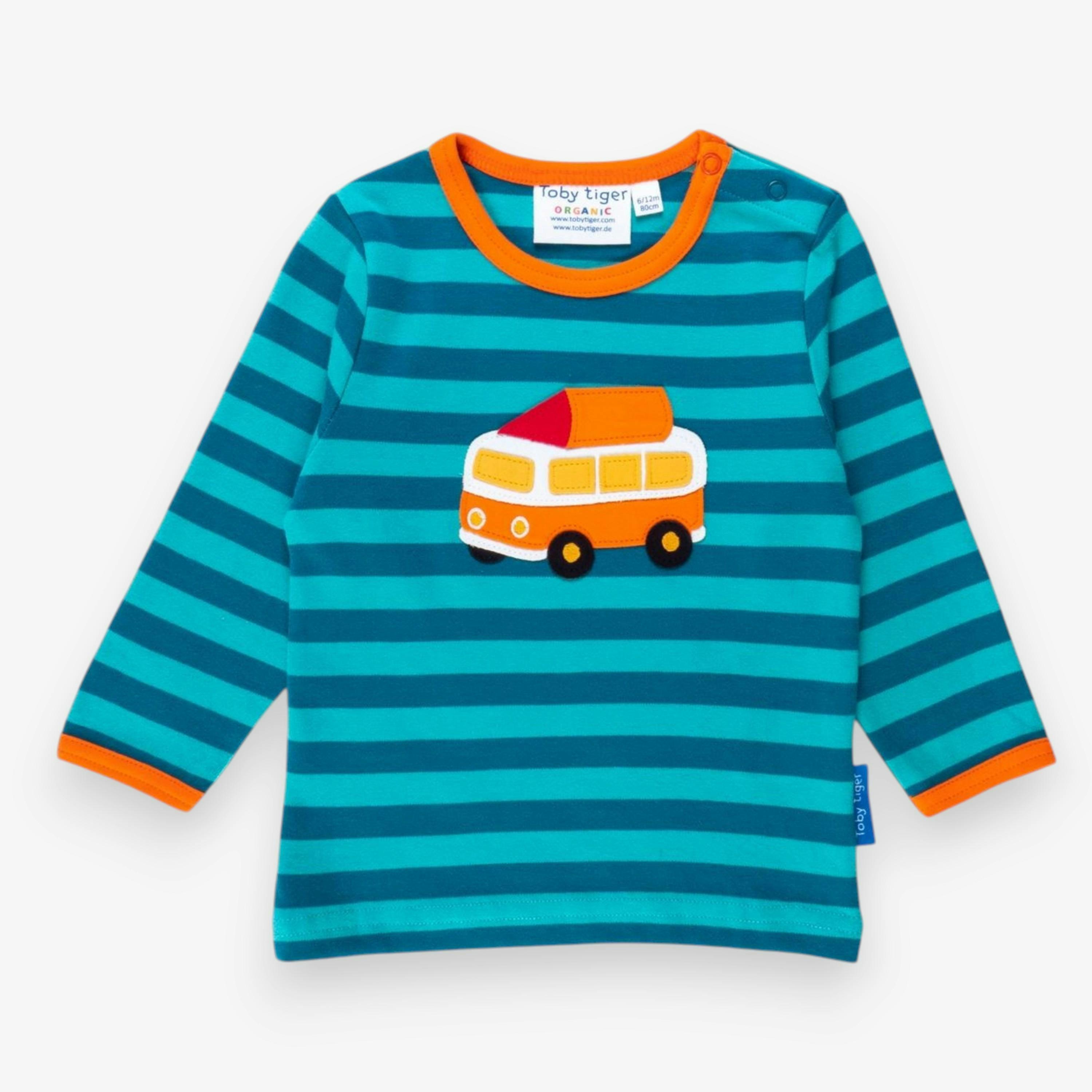 Organic Campervan Applique Long-Sleeved T-Shirt , view 1 of 2