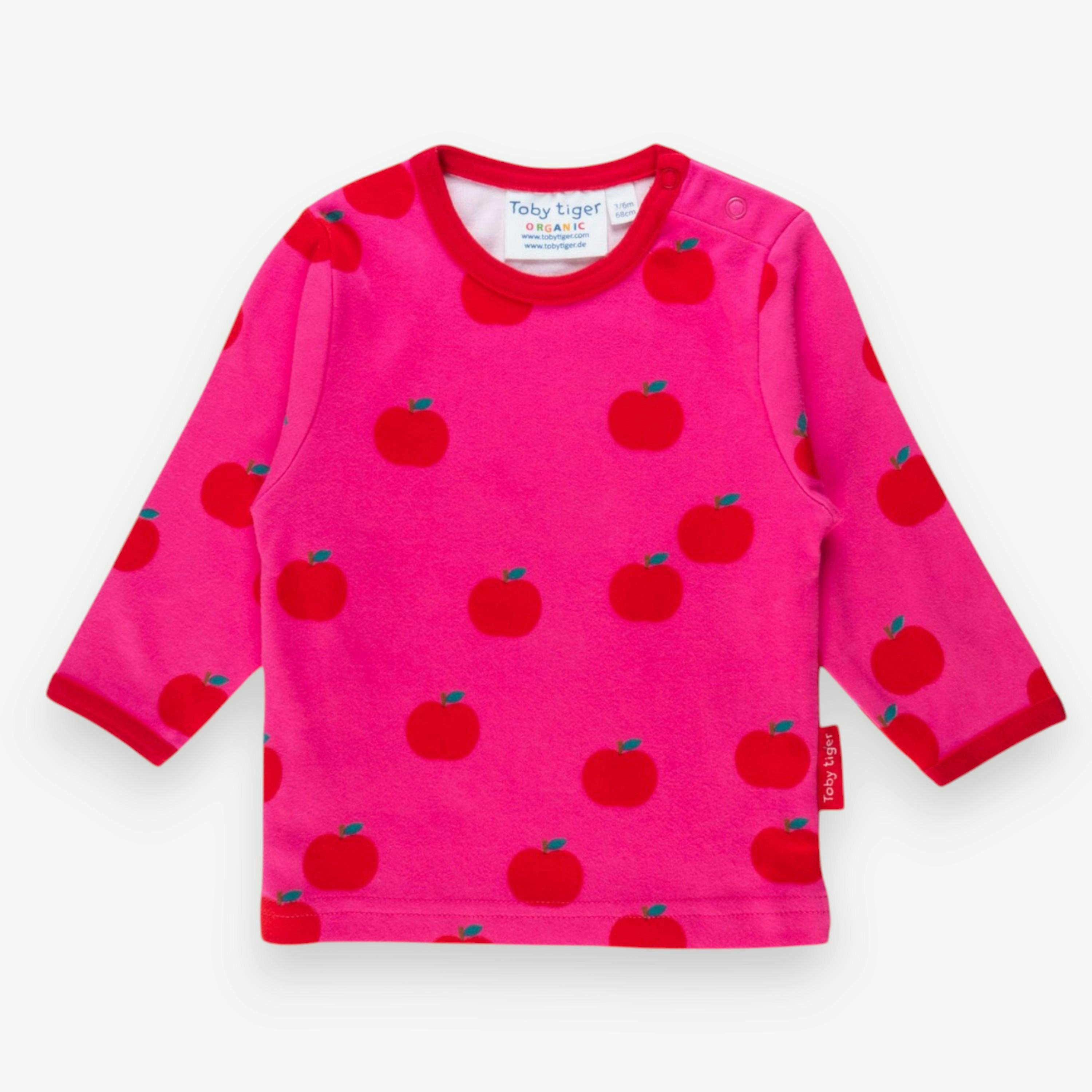 Organic Apple Print Long-Sleeved T-Shirt , view 1 of 1