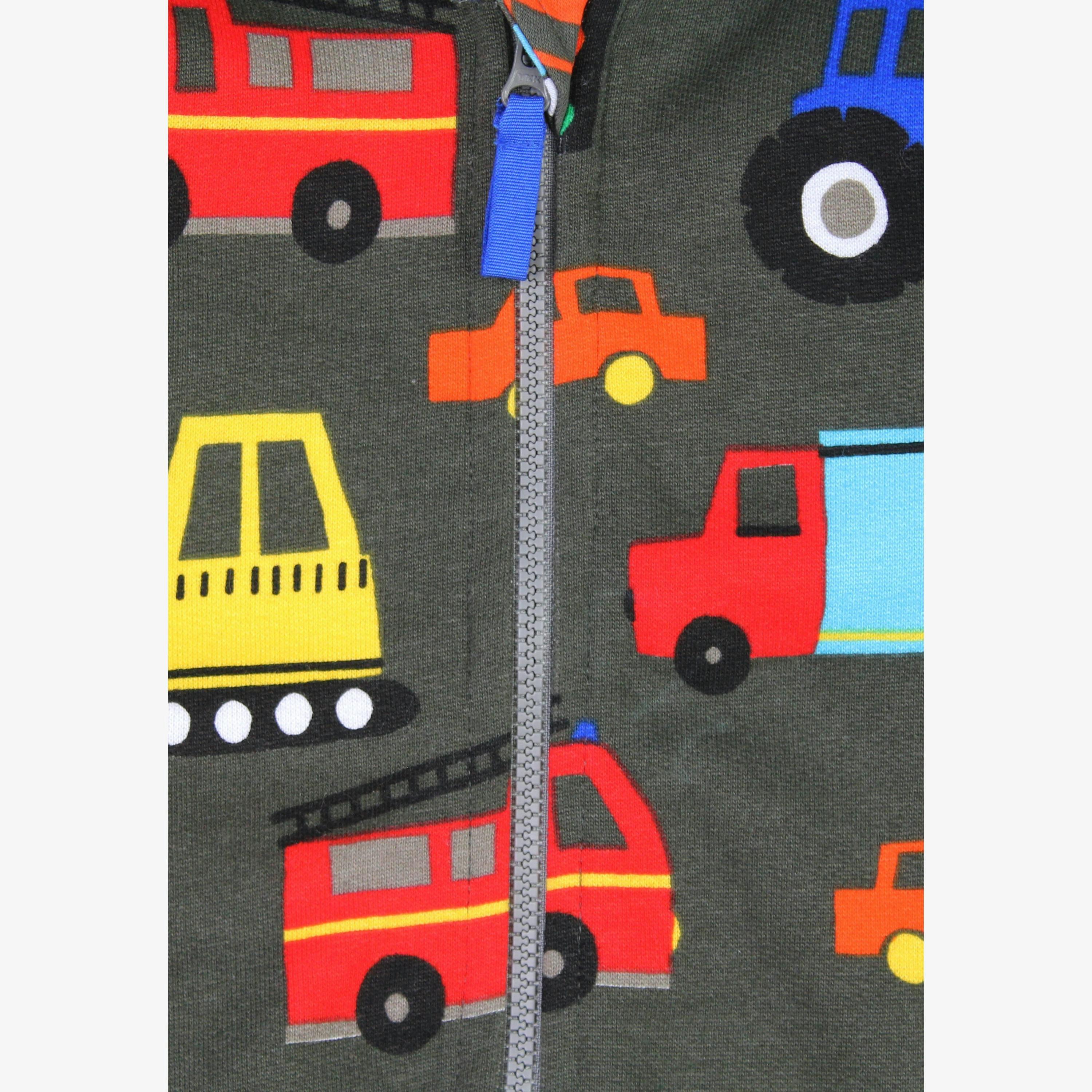 Organic Transport Print Hoodie , view 2 of 3