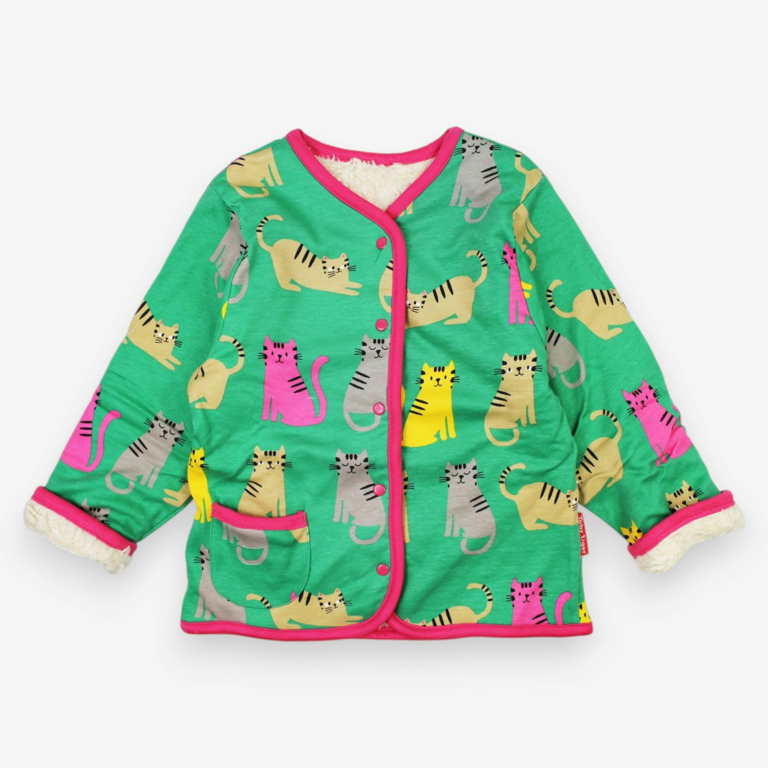 Organic Kitten Print Reversible Jacket , view 1 of 3