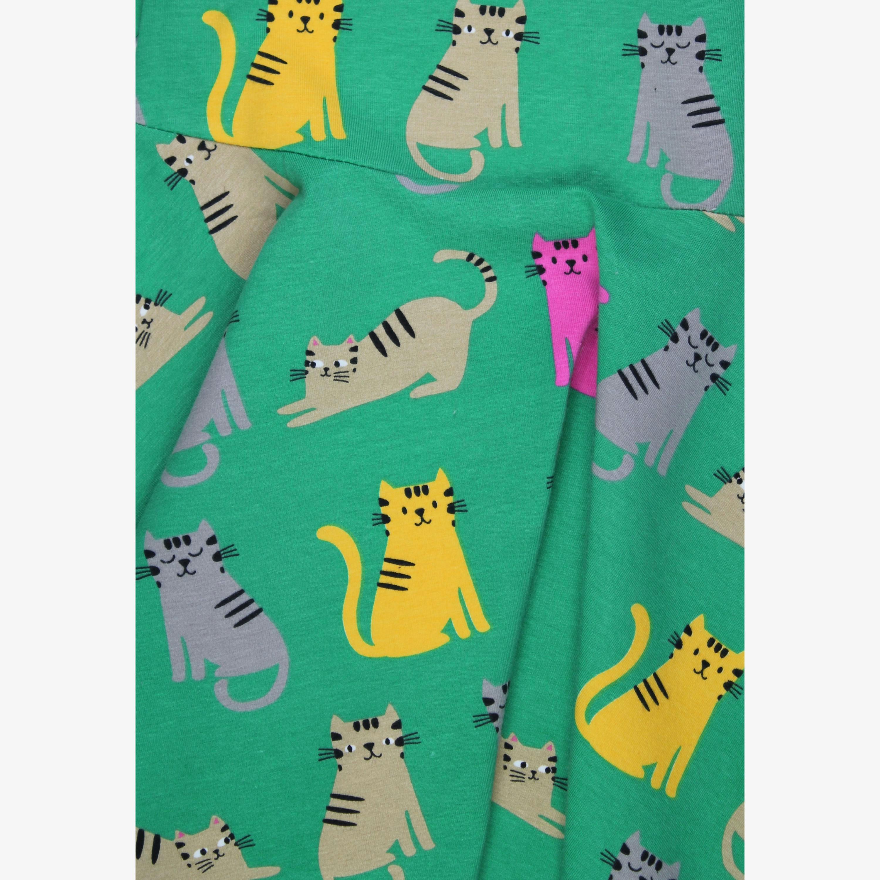 Organic Kitten Print Skater Dress , view 2 of 3