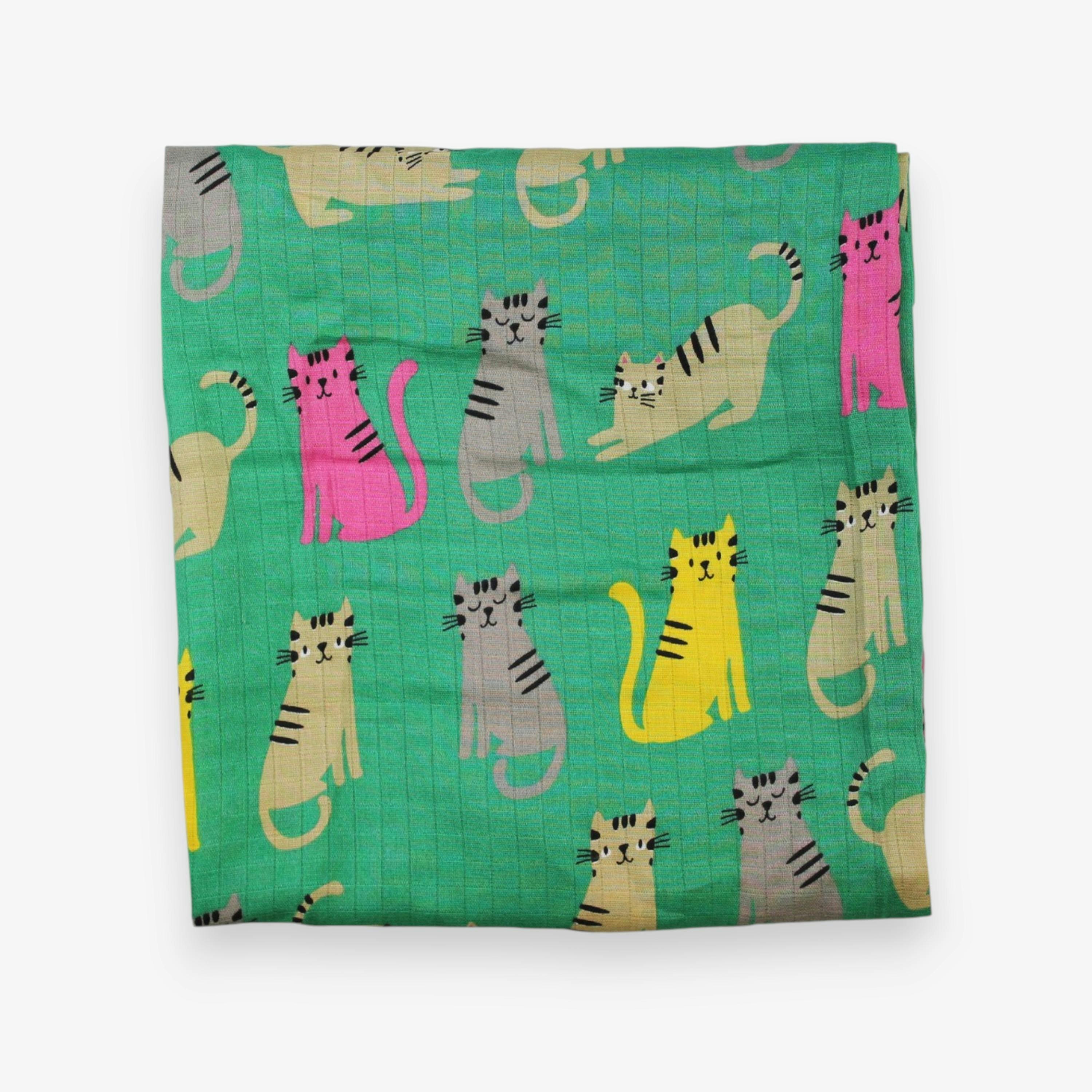Organic Kitten Print Muslin 2-Pack , view 3 of 3