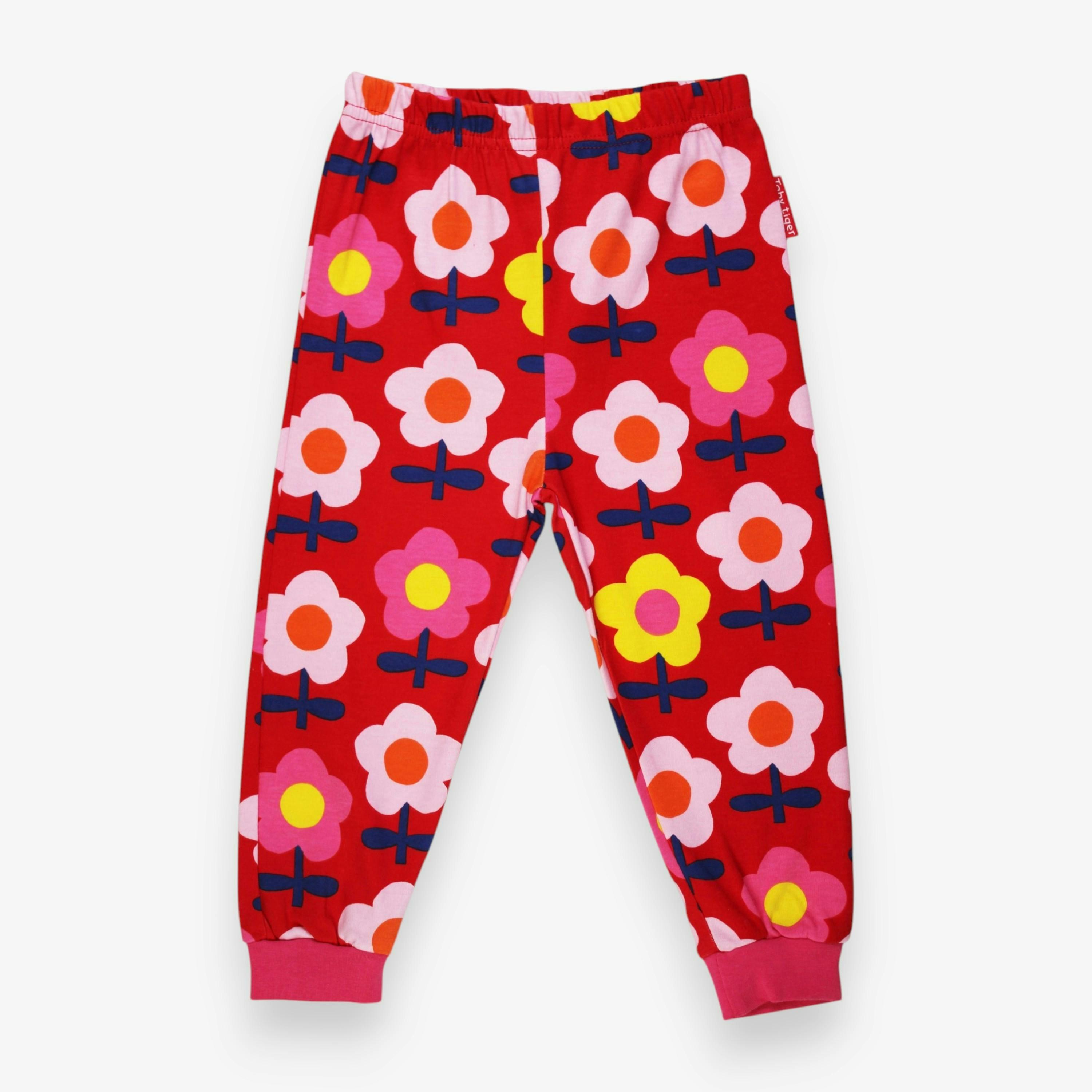 Organic Pink Flower Print Pyjamas , view 3 of 3