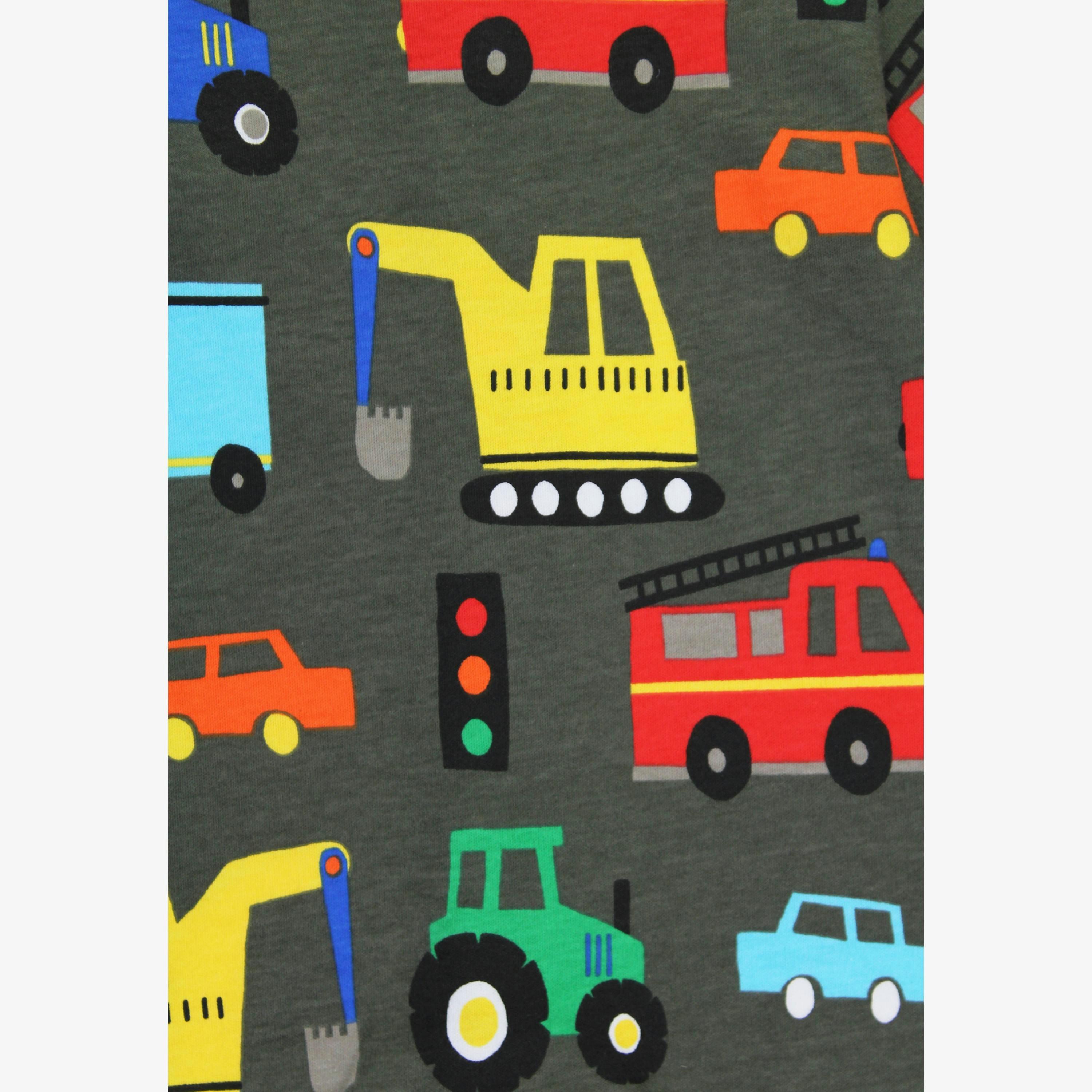 Organic Transport Print Sleepsuit , view 2 of 3