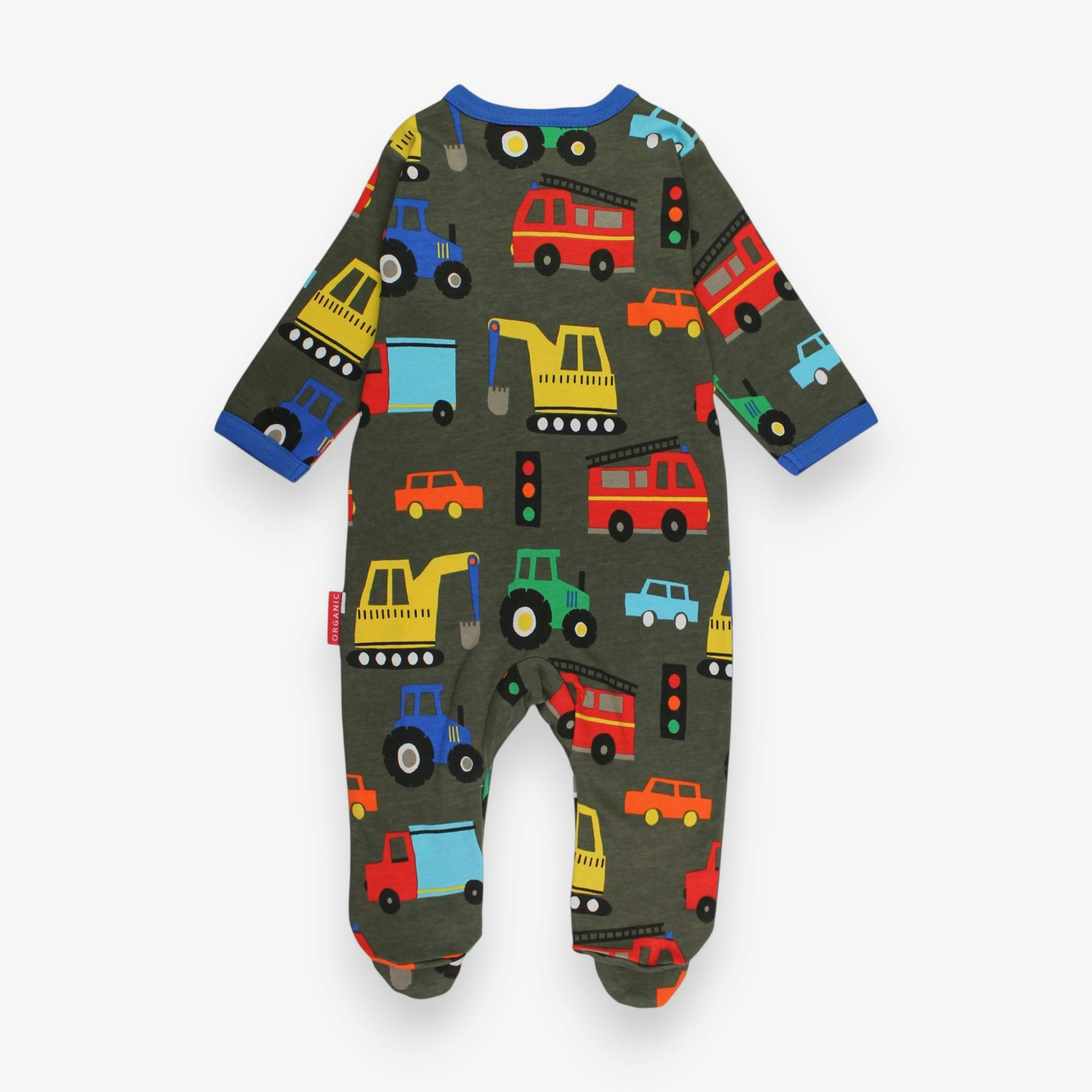 Organic Transport Print Sleepsuit , view 3 of 3