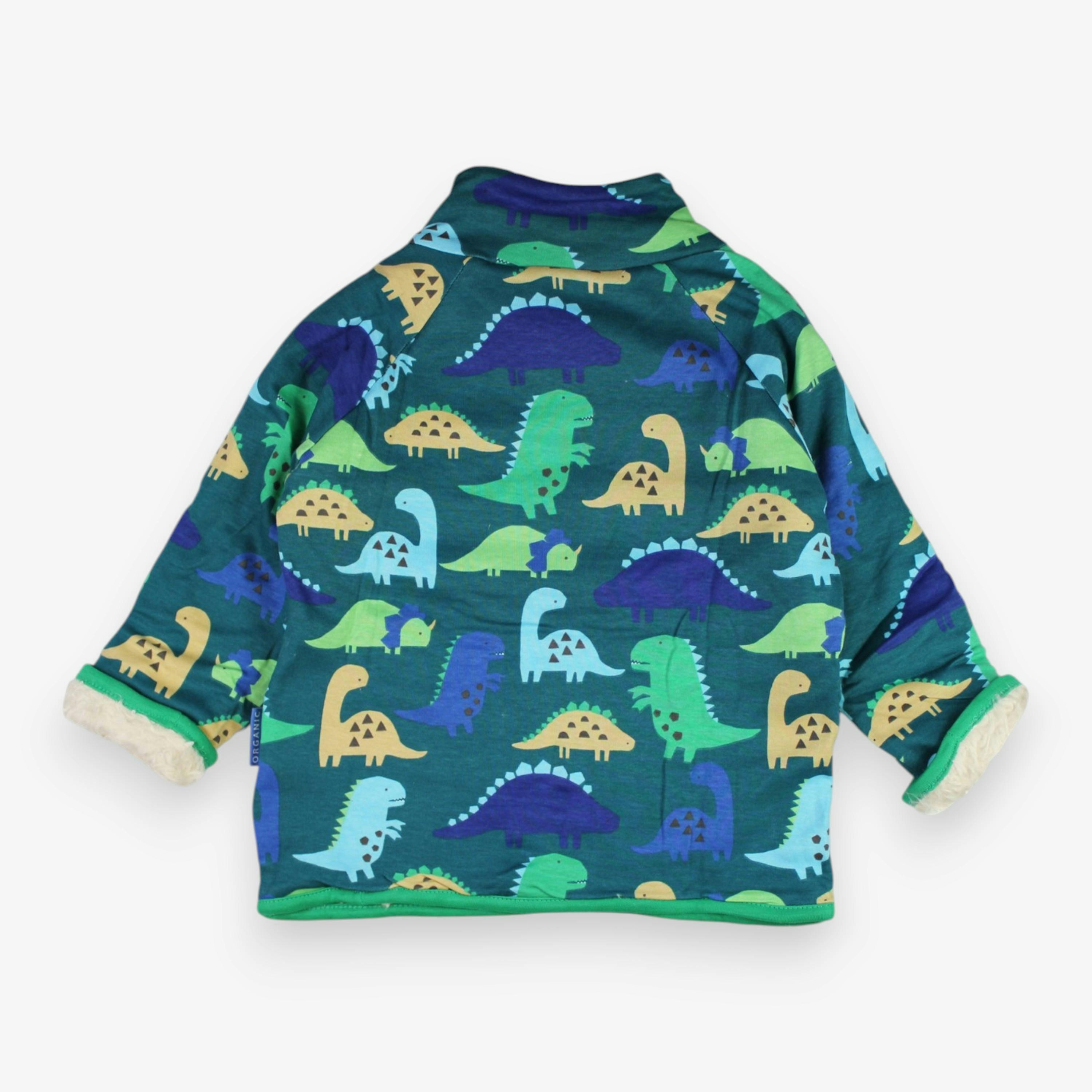 Organic Tonal Dinosaur Print Fleece Sweatshirt , view 3 of 3