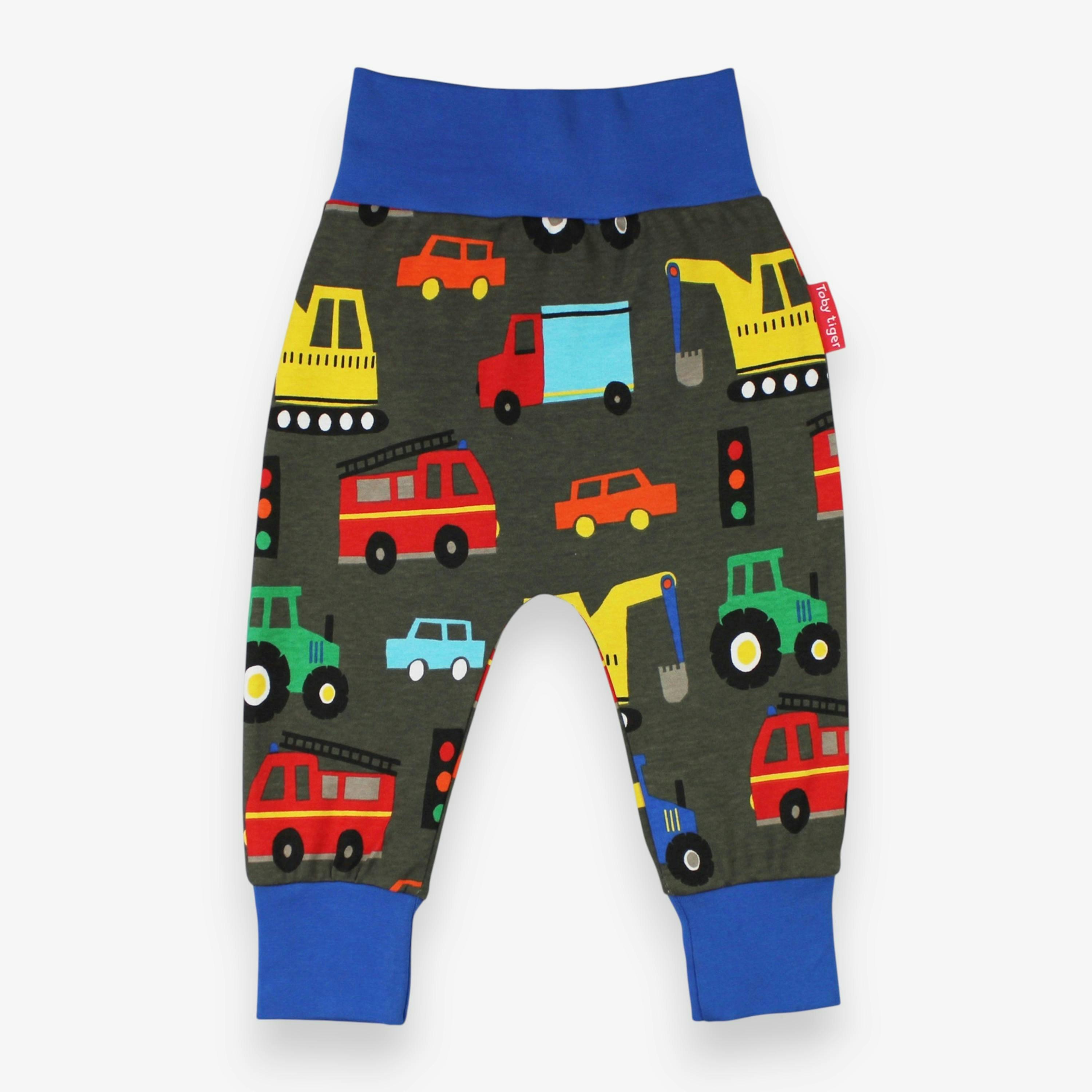 Organic Transport Print Yoga Pants , view 1 of 3