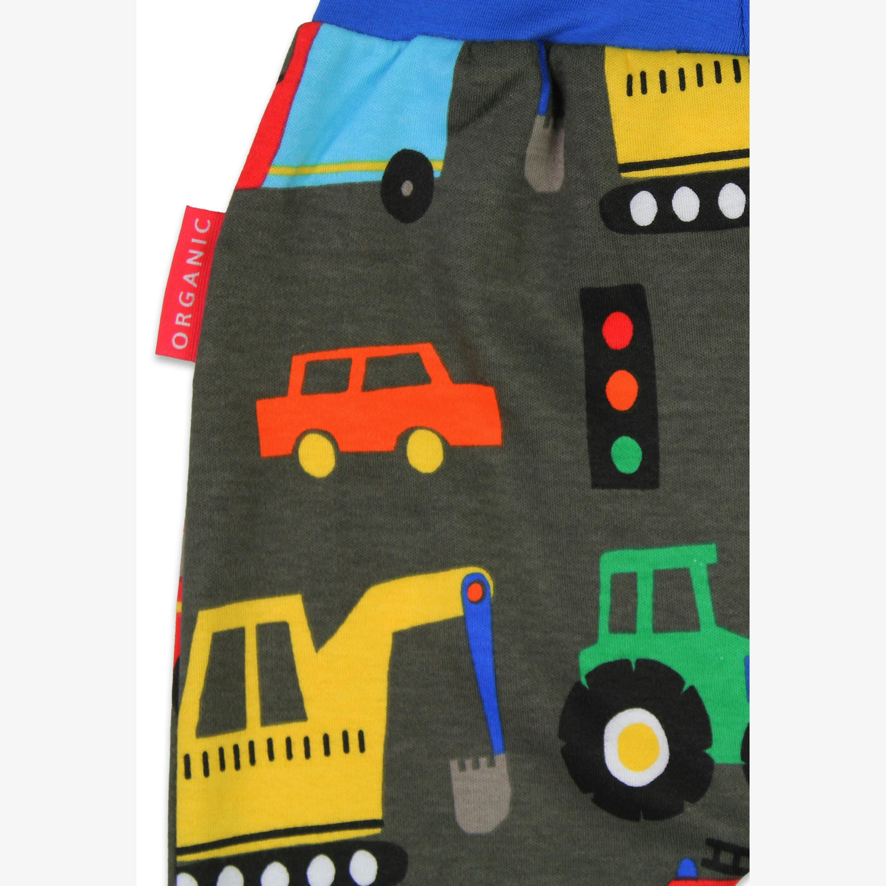 Organic Transport Print Yoga Pants , view 2 of 3