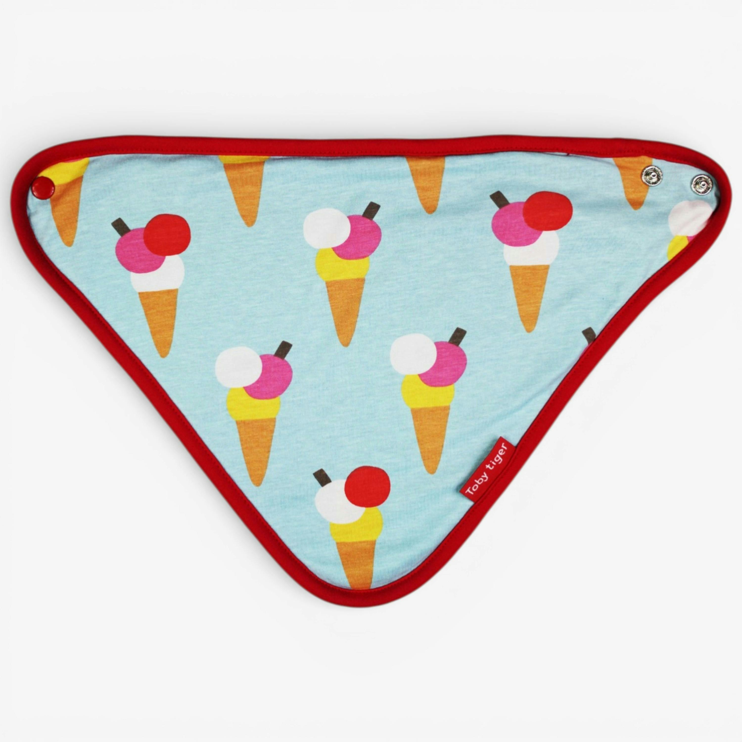 Organic Ice Cream Cones Print Dribble Bib , view 2 of 3