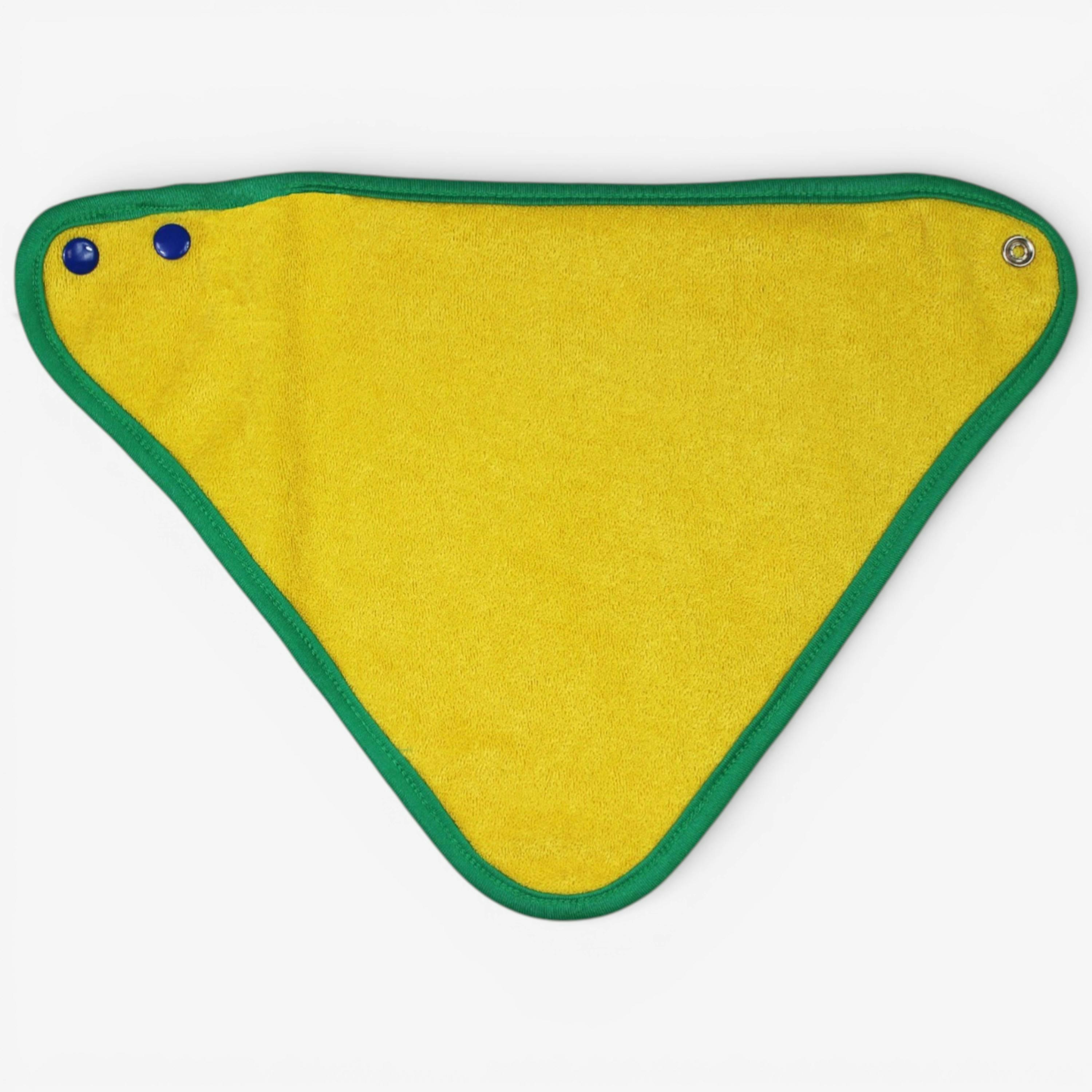 Organic Hillside Tractor Print Dribble Bib , view 3 of 3