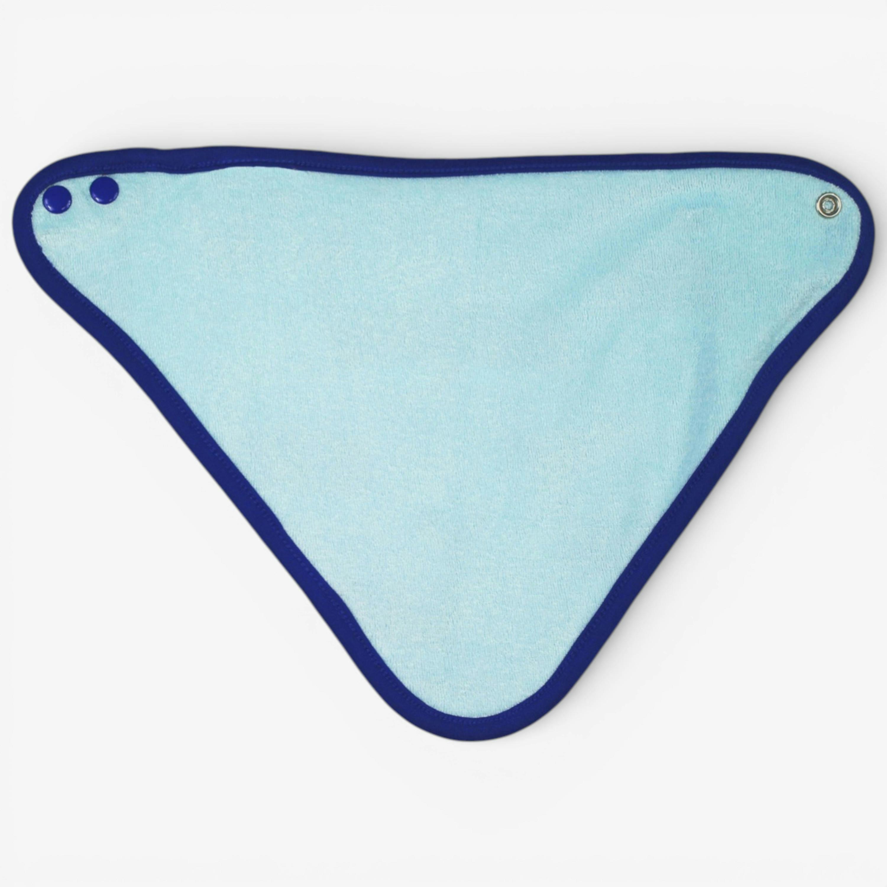 Organic Whale Waves Print Dribble Bib , view 4 of 4