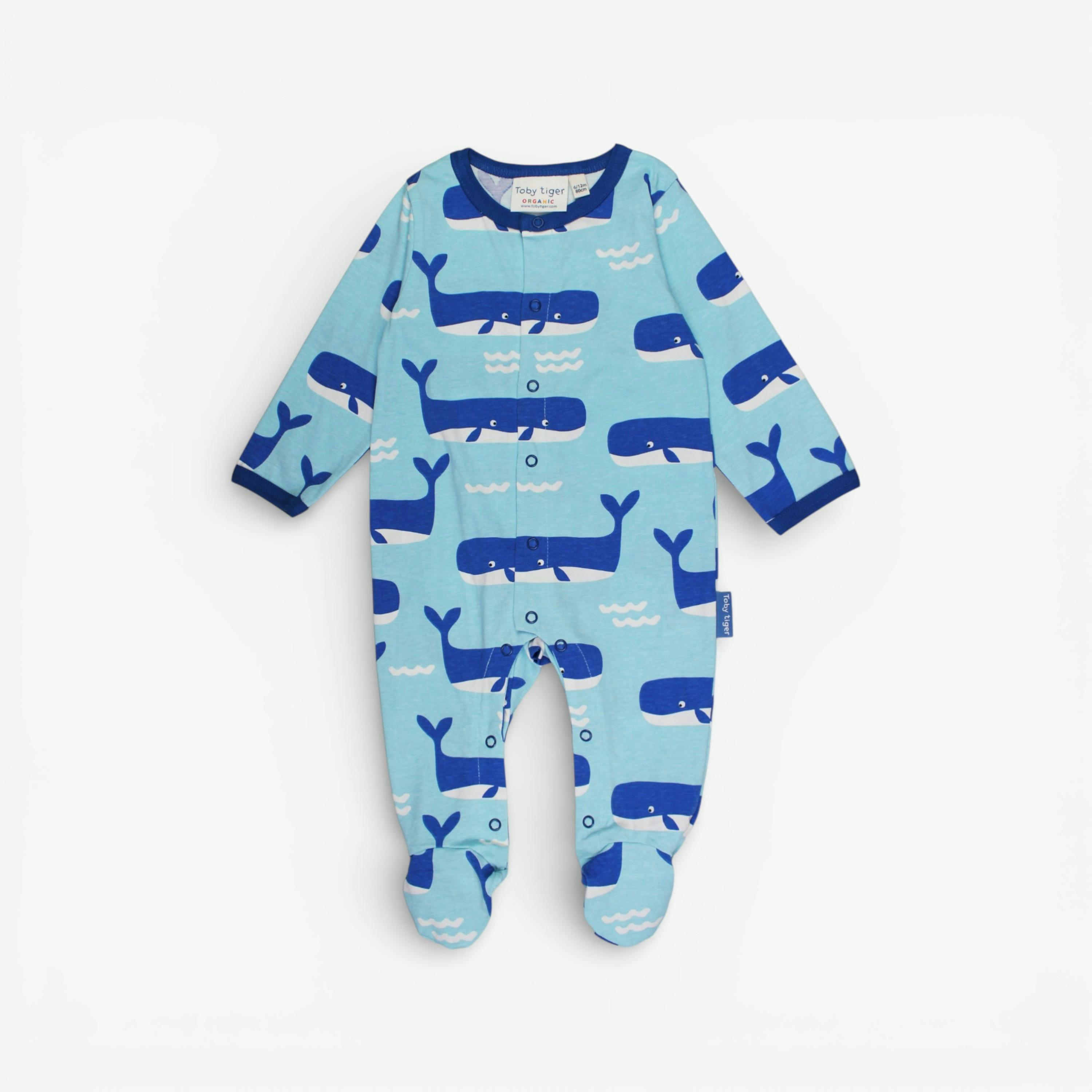 Organic Whale Waves Print Baby Gift Set , view 5 of 5