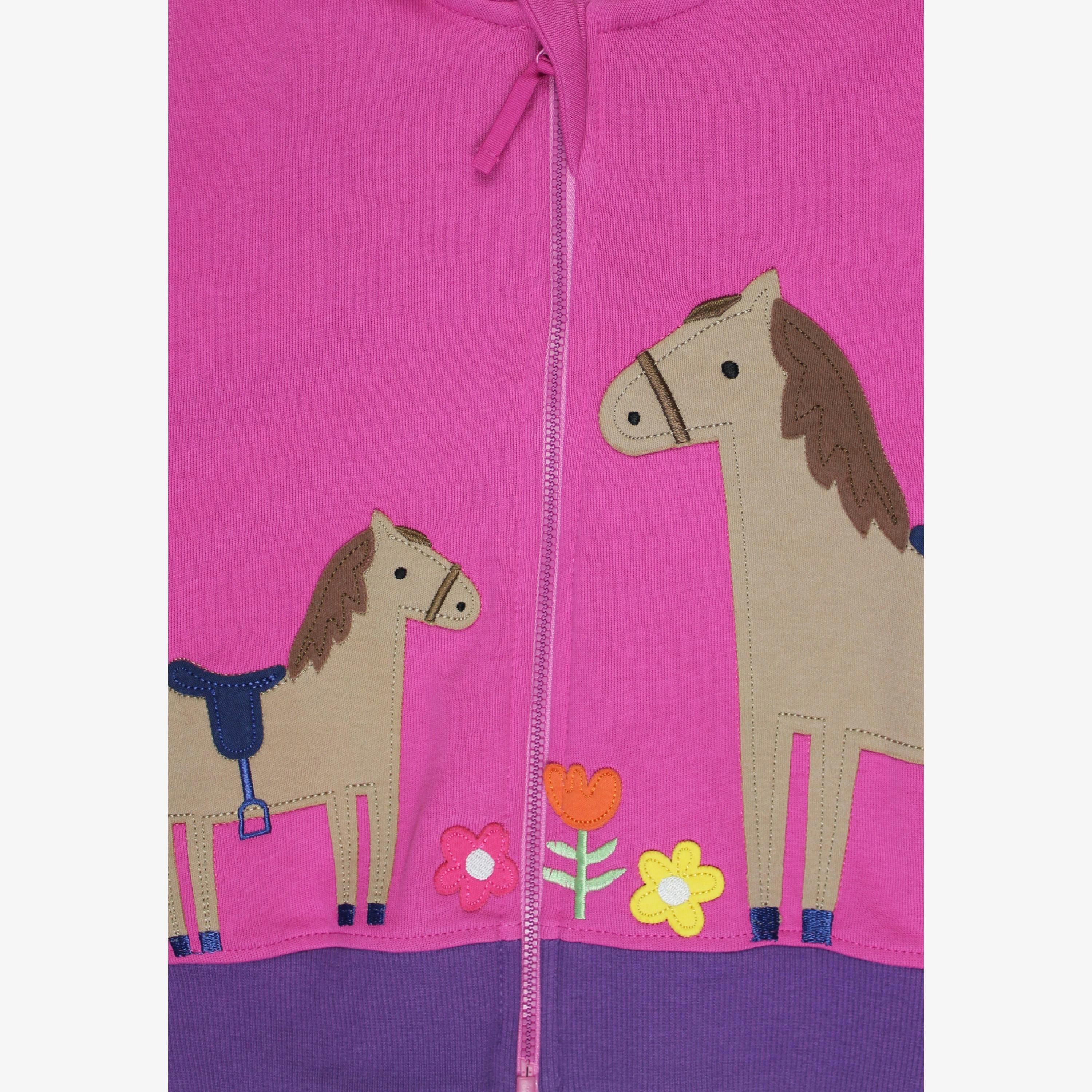 Organic Hillside Pony Applique Hoodie , view 2 of 3
