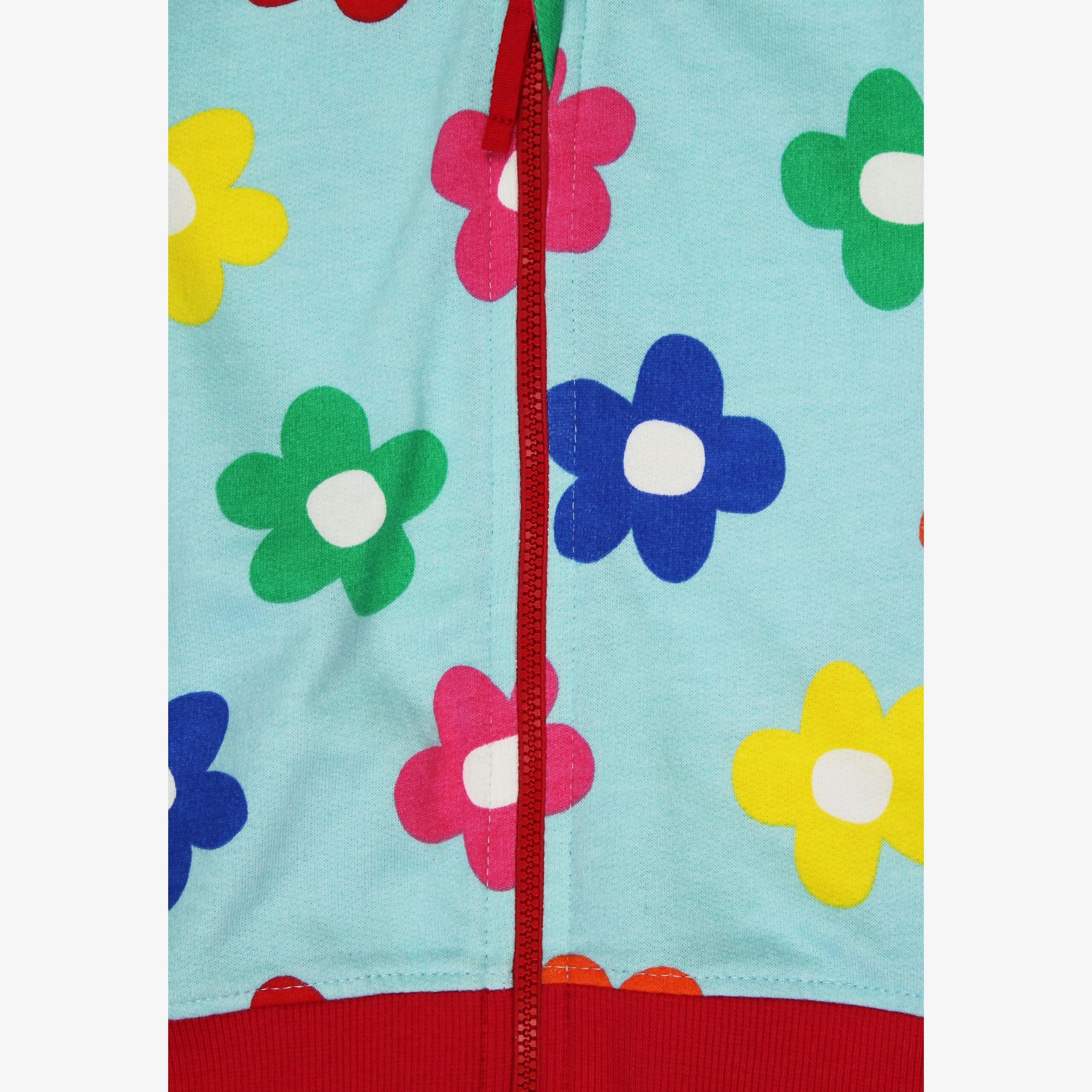 Organic Rainbow Bloom Print Hoodie , view 2 of 3