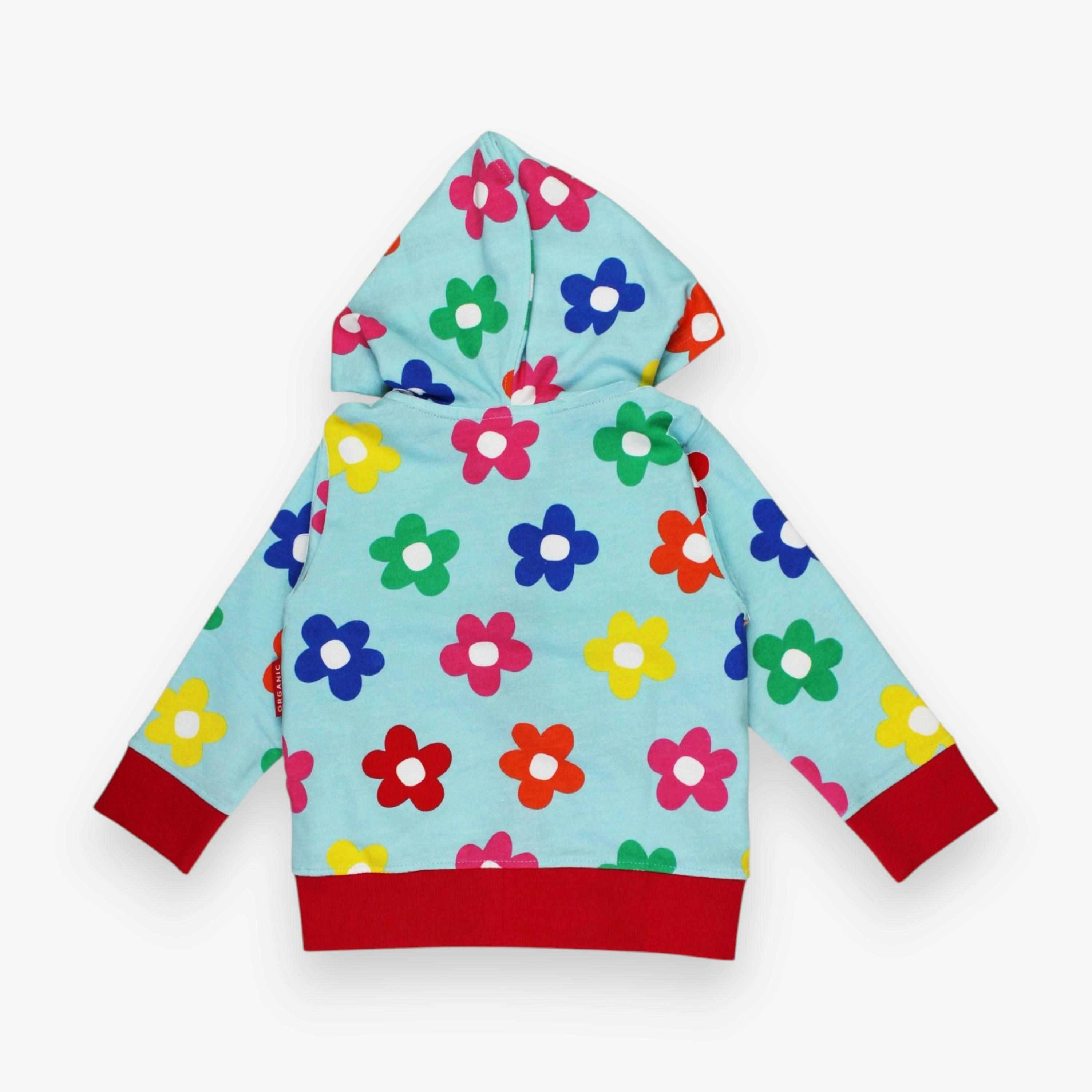 Organic Rainbow Bloom Print Hoodie , view 3 of 3