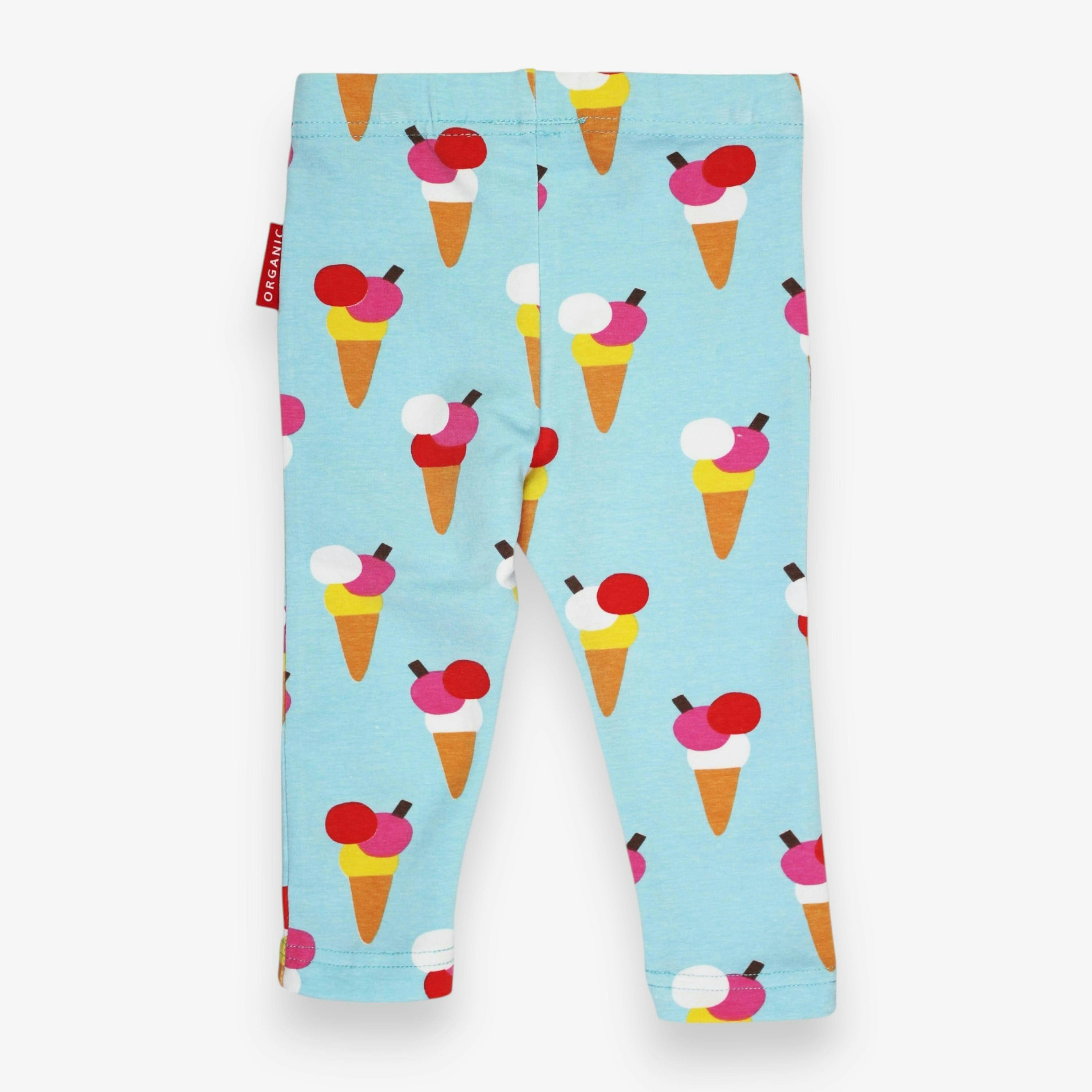 Organic Ice Cream Cones Print Leggings , view 3 of 3
