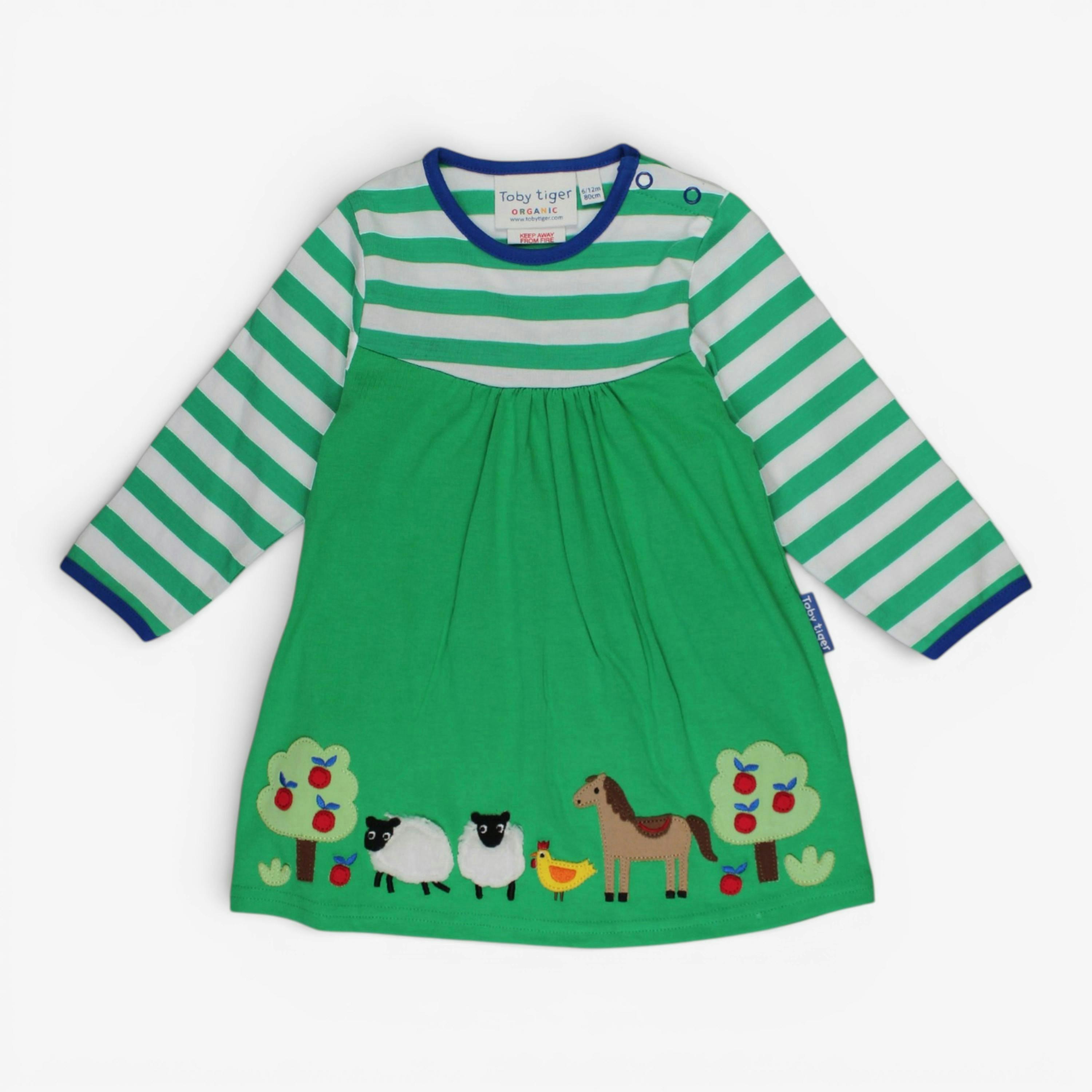 Organic Hillside Applique T-shirt Dress , view 1 of 4