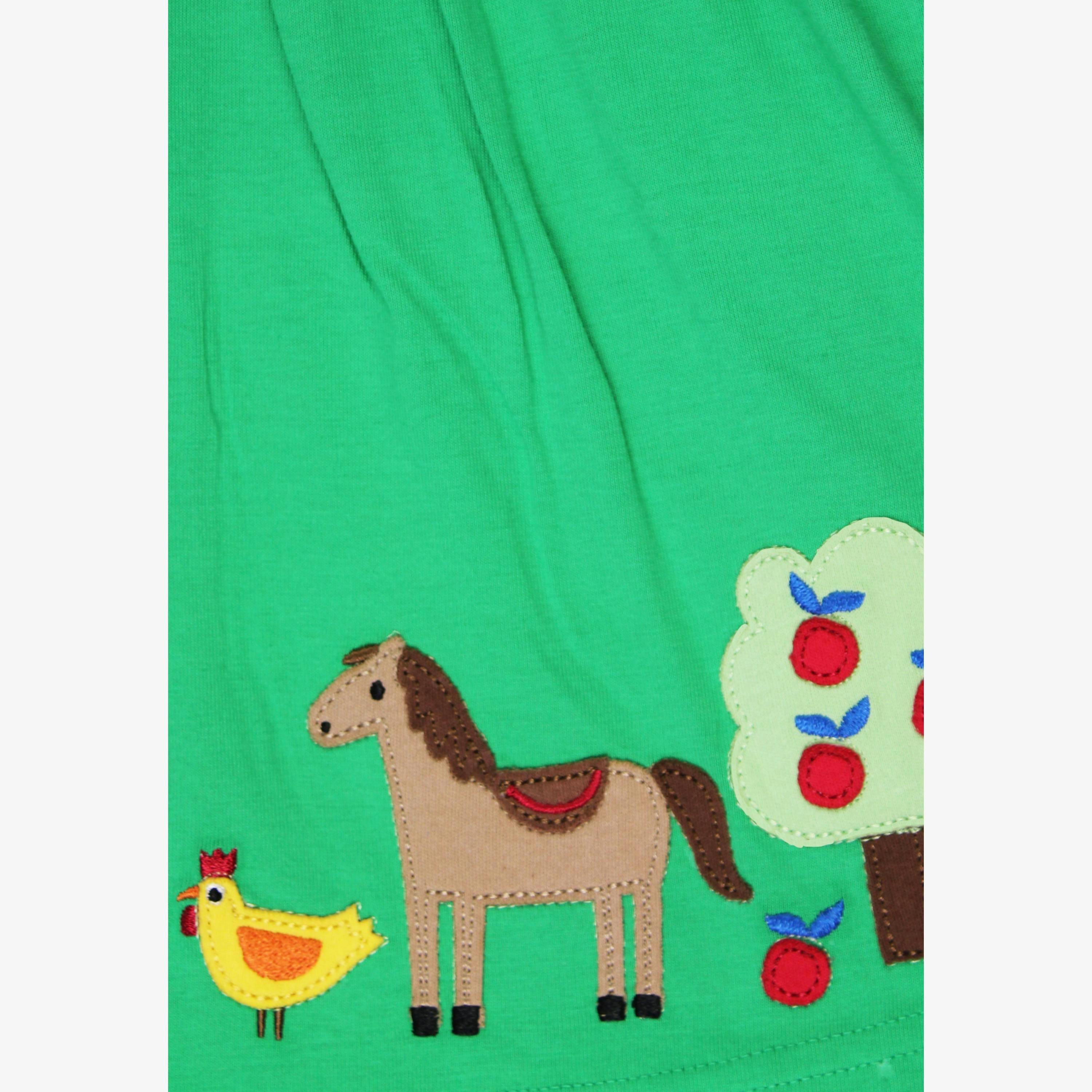 Organic Hillside Applique T-shirt Dress , view 2 of 4