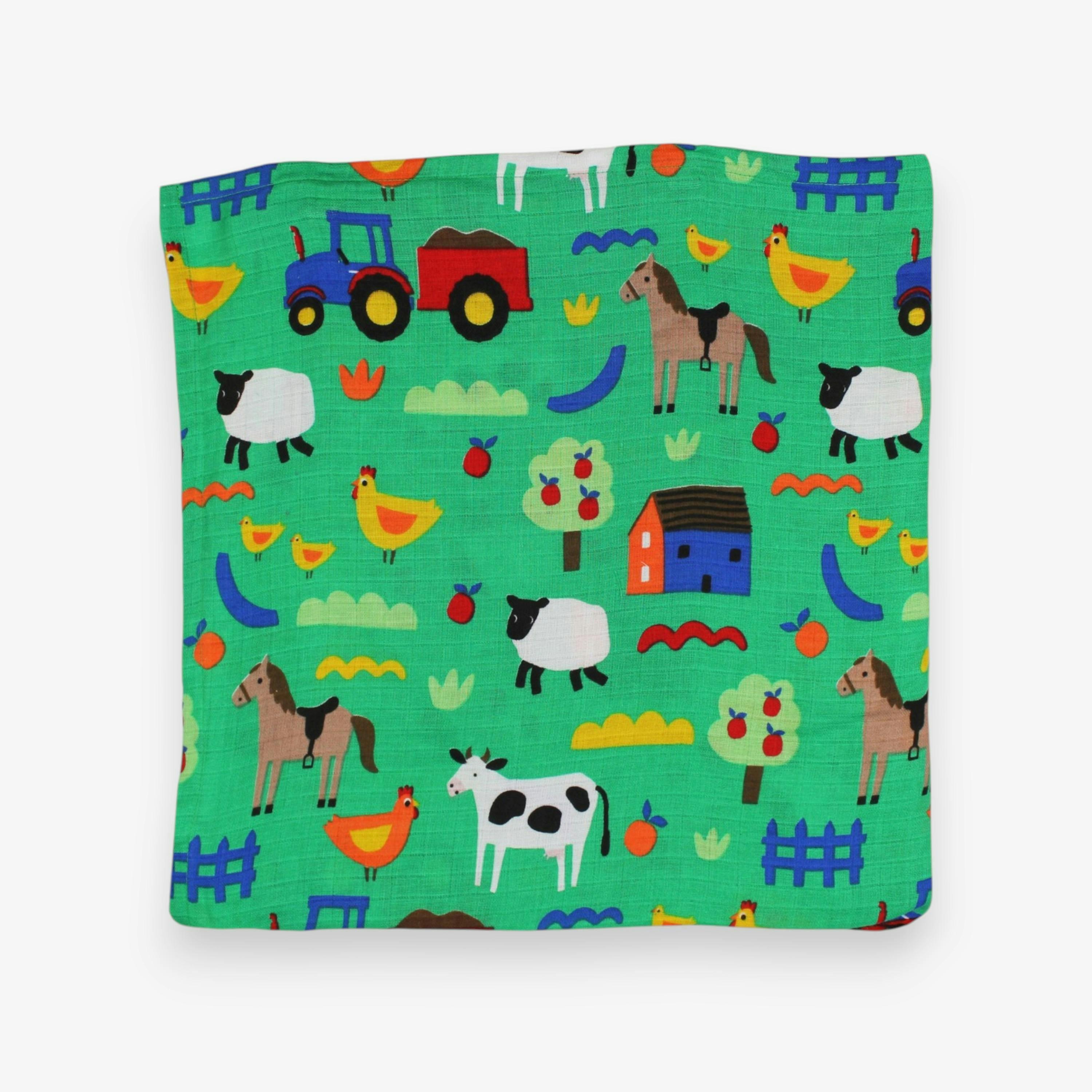 Organic Hillside Print 2 Pack Muslins , view 3 of 3
