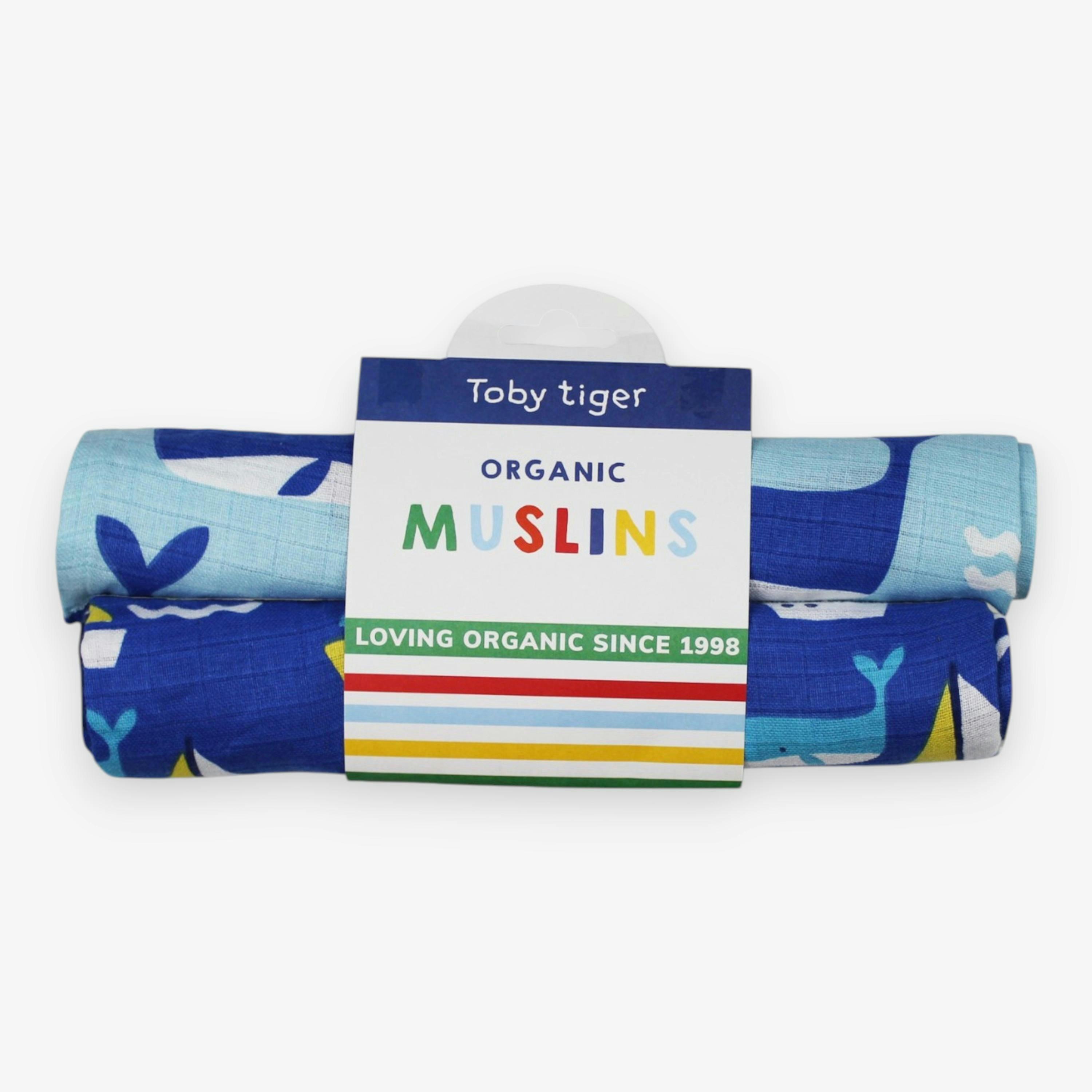 Organic St Ives Print 2 Pack Muslins , view 1 of 3