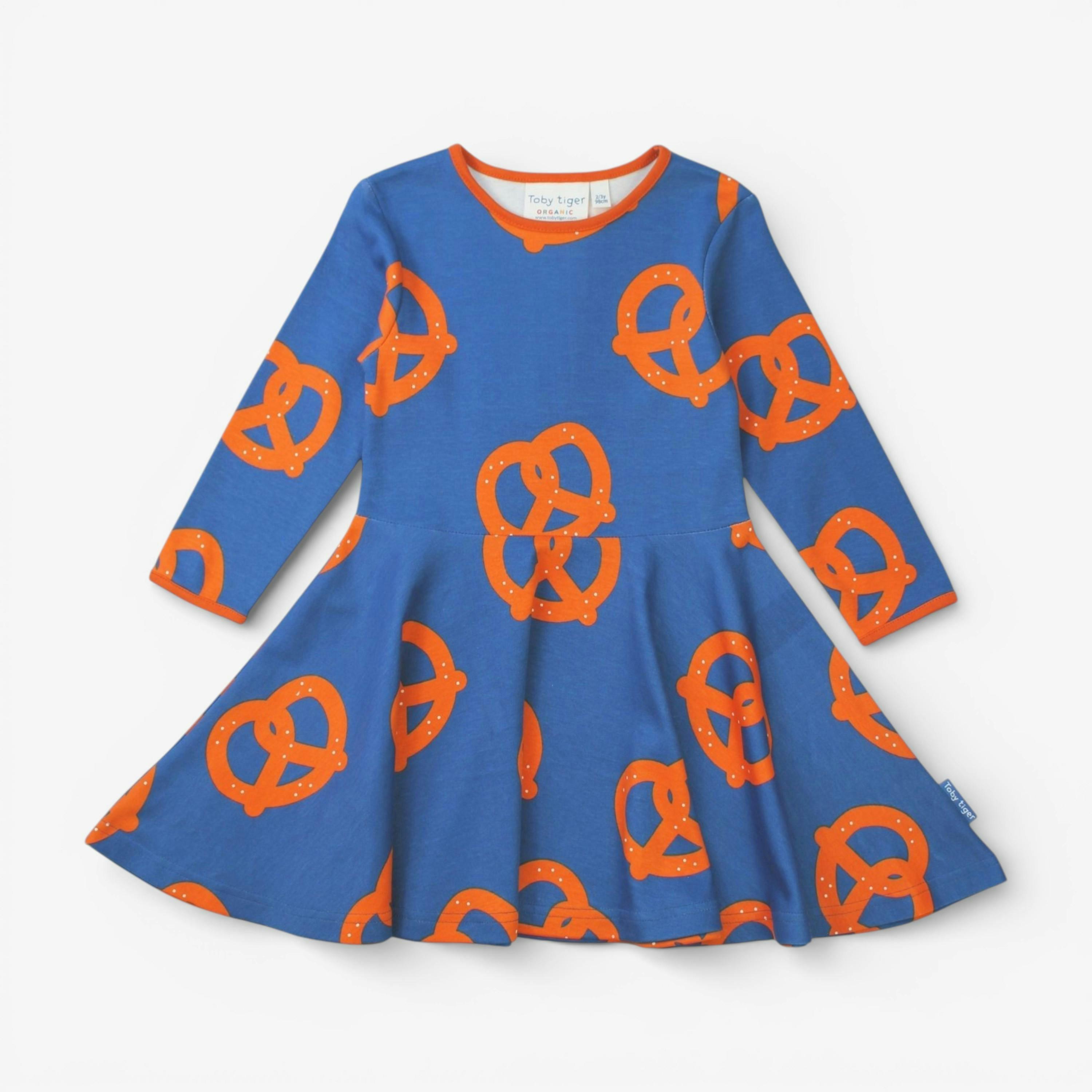 Organic Pretzel Print Skater Dress , view 1 of 4