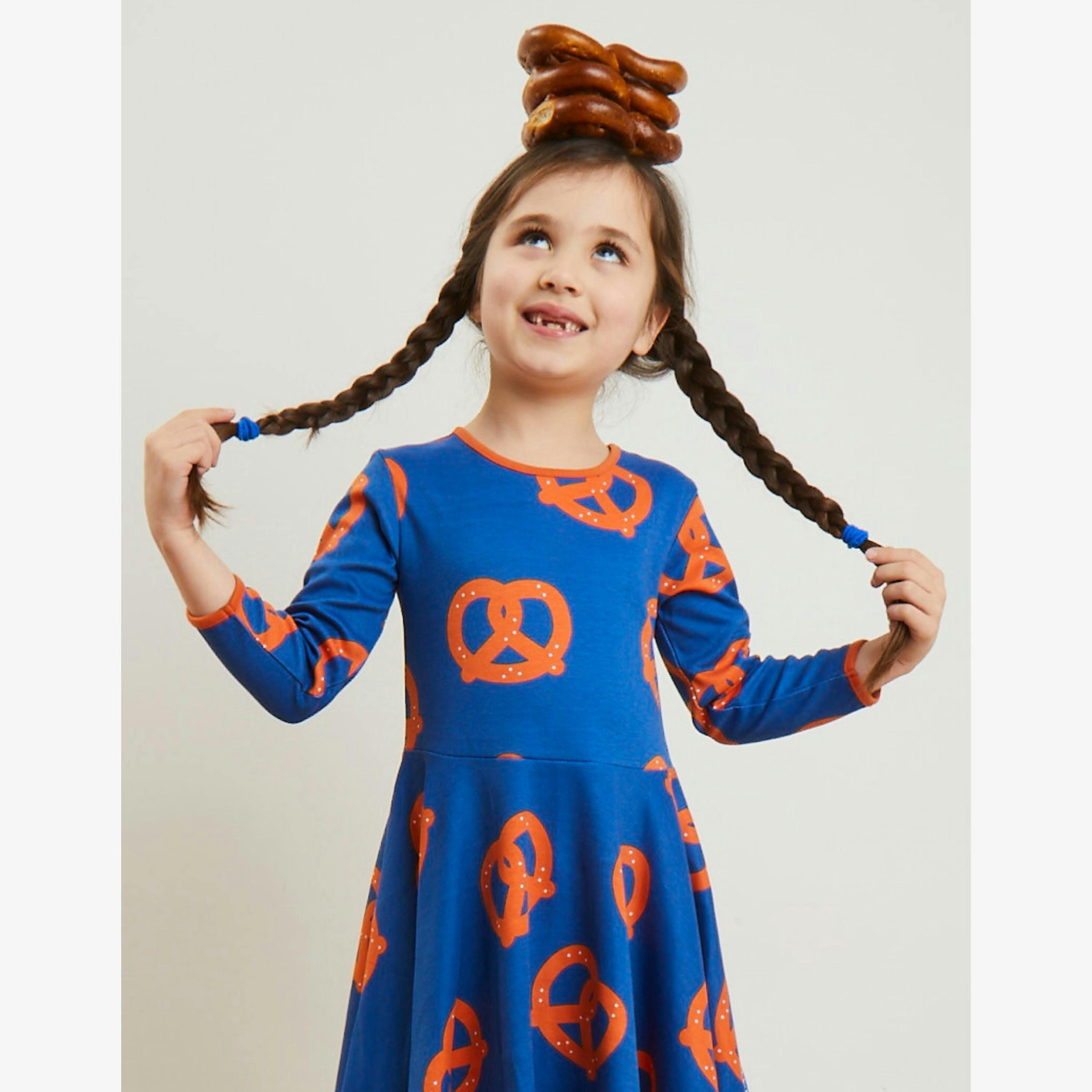 Organic Pretzel Print Skater Dress , view 2 of 4