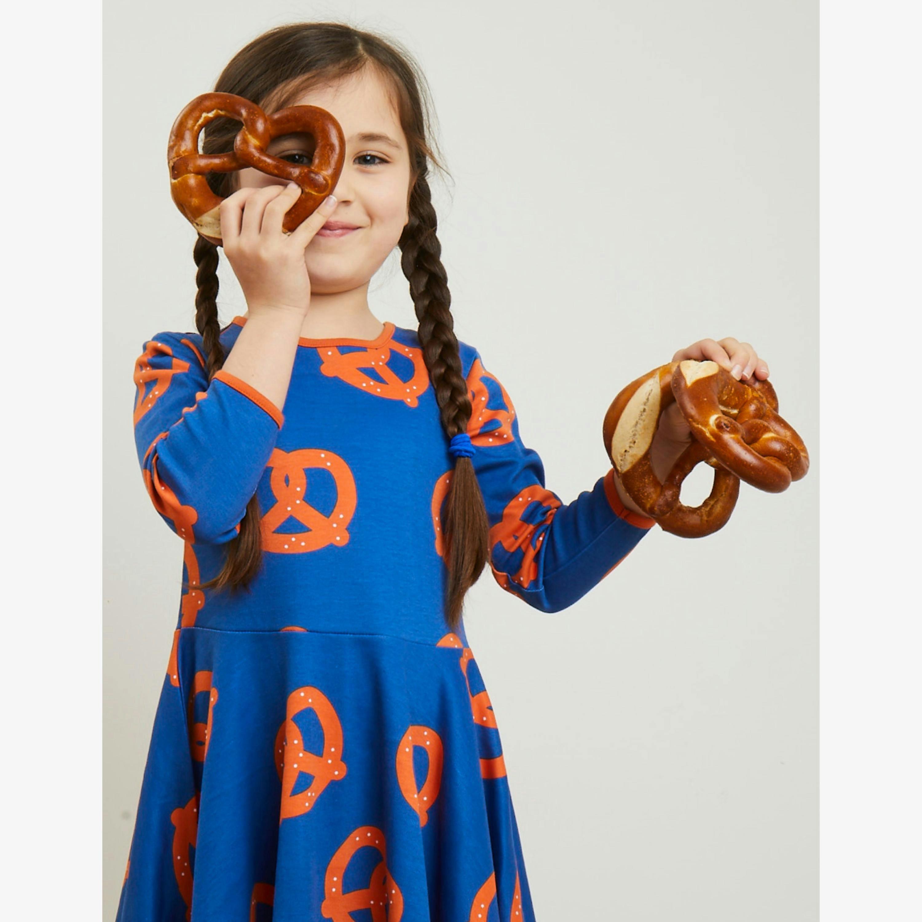 Organic Pretzel Print Skater Dress , view 3 of 4