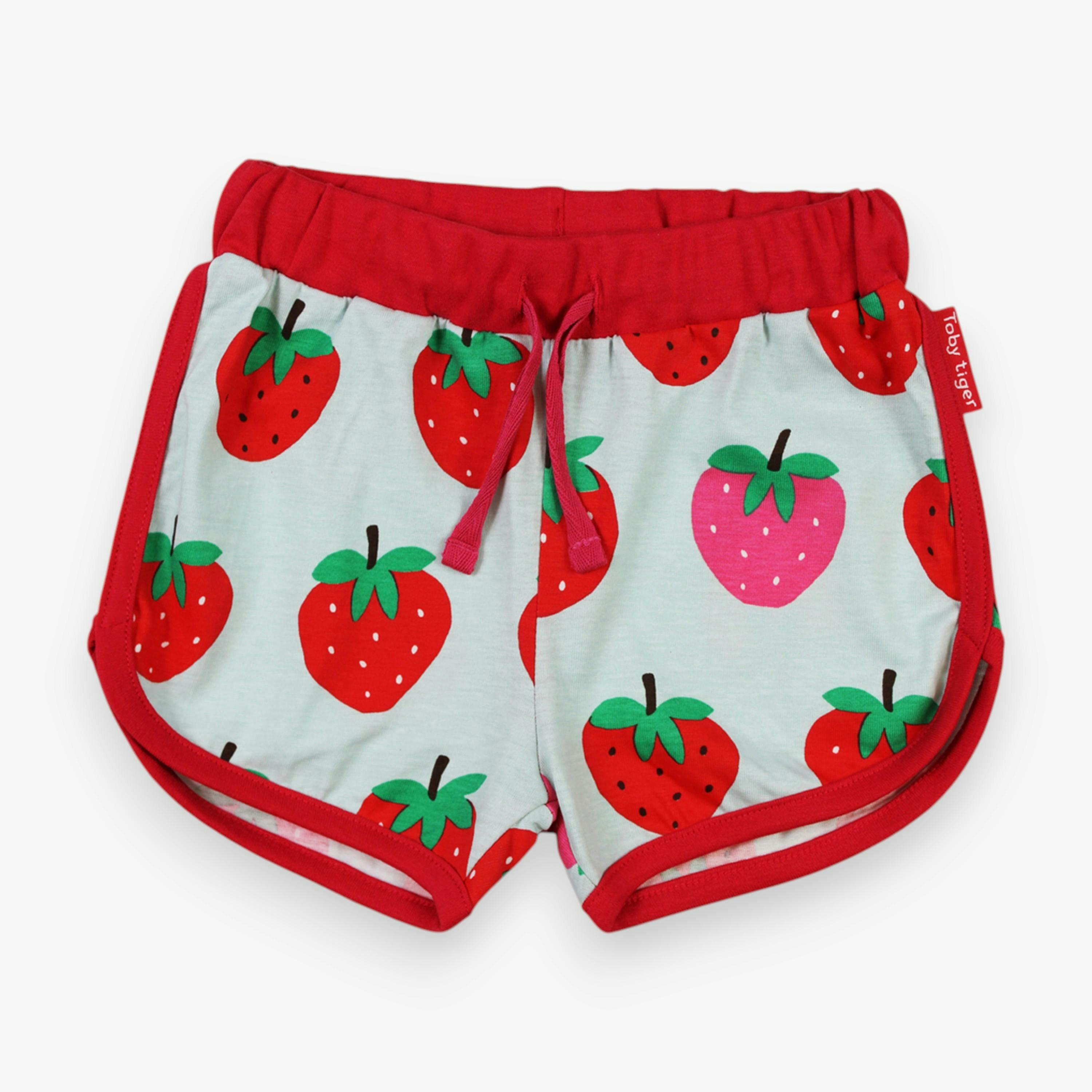 Organic Strawberry Print Running Shorts , view 1 of 1