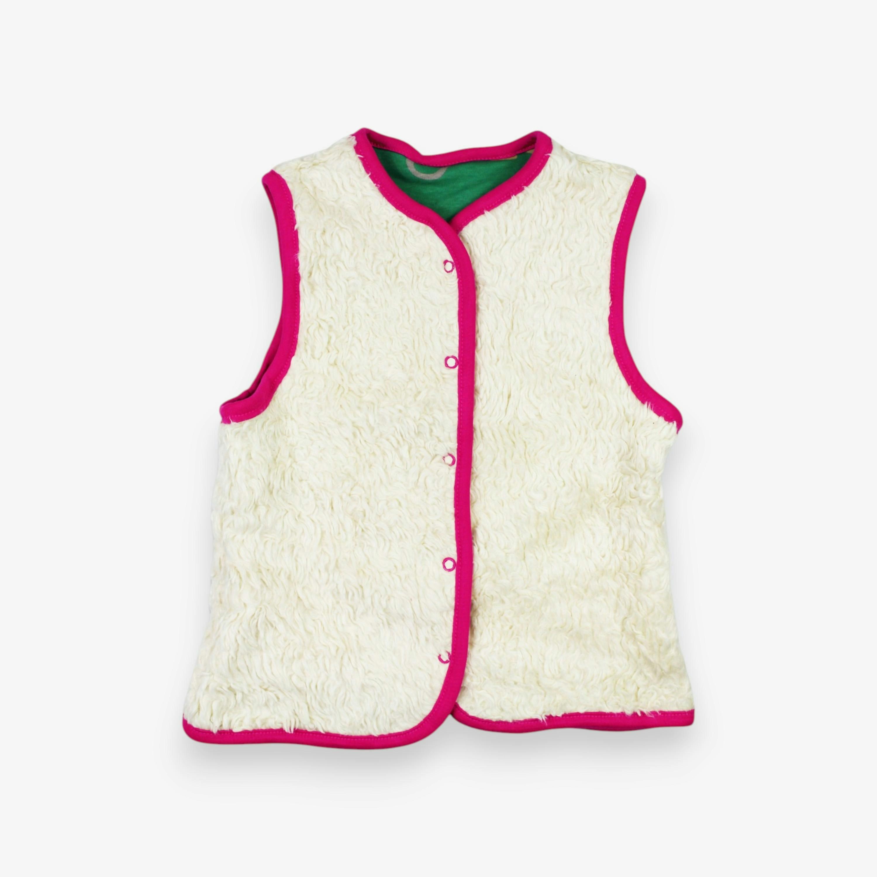 Organic Kitten Print Reversible Gilet , view 3 of 3