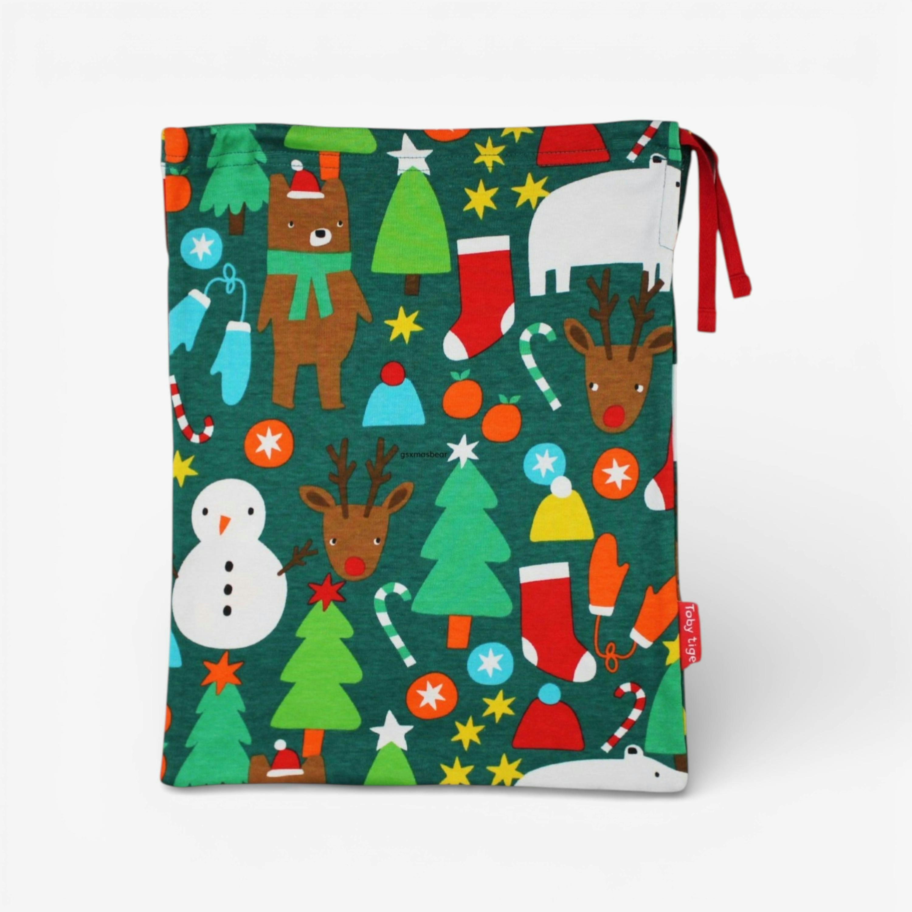 Organic Christmas Bear Print Baby Gift Set , view 3 of 3
