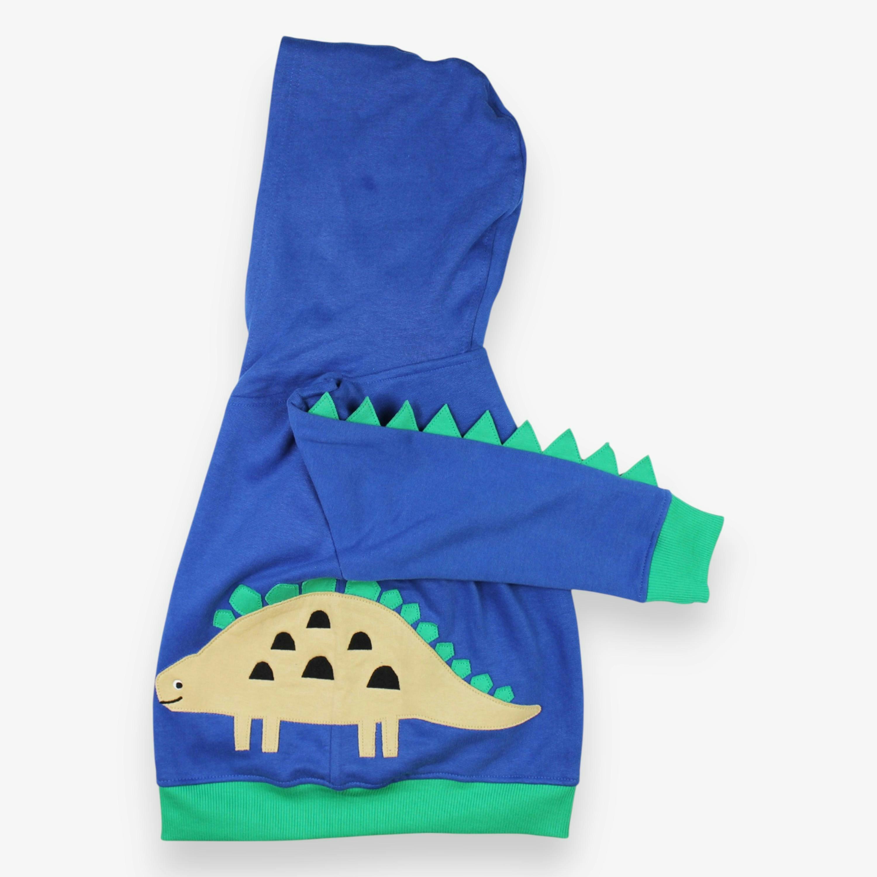 Organic Tonal Dinosaur Applique Hoodie , view 4 of 4