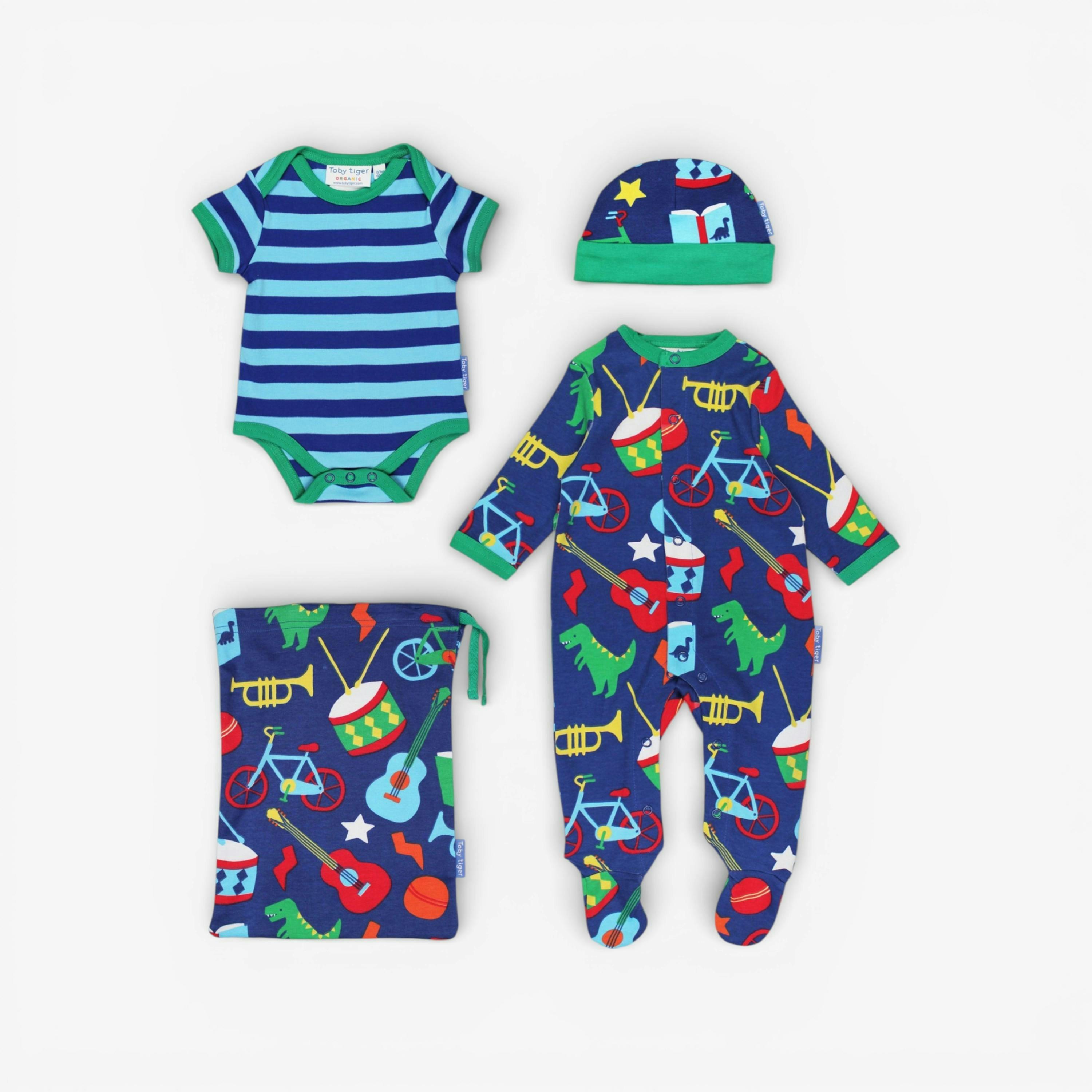 Organic Toys Print Baby Gift Set , view 1 of 3