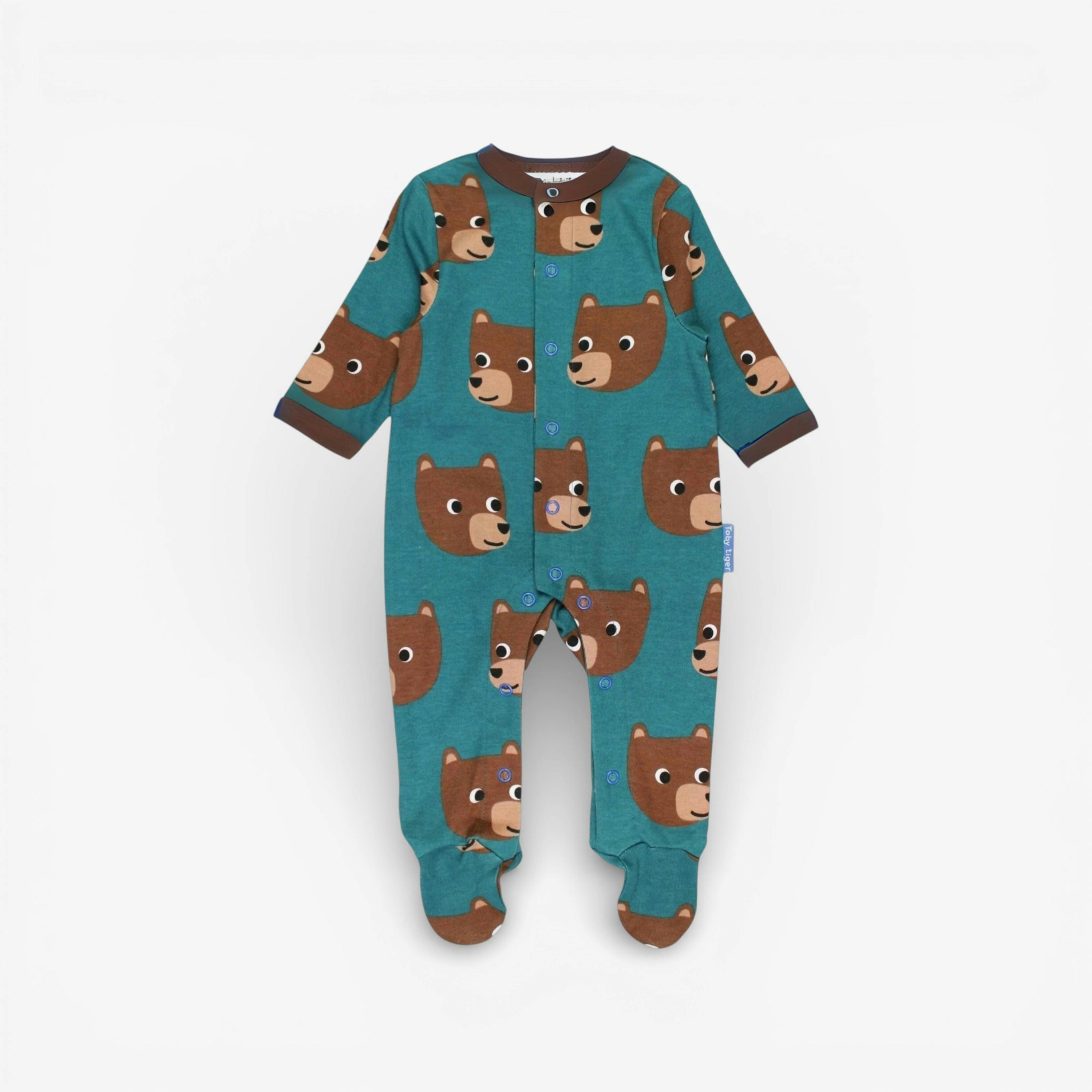 Organic Brown Bear Print Baby Gift Set , view 3 of 3