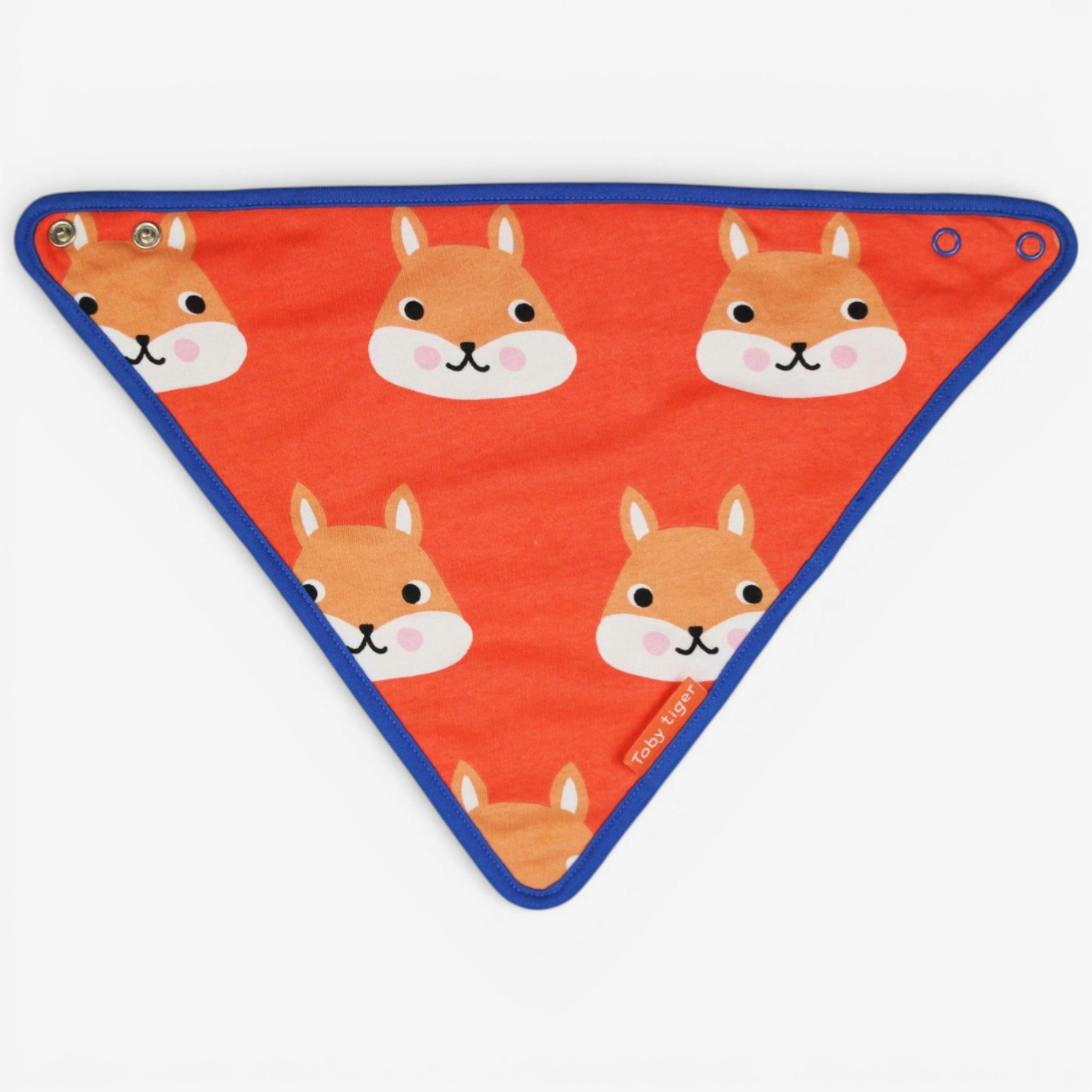 Organic Squirrel Print Dribble Bib , view 2 of 3