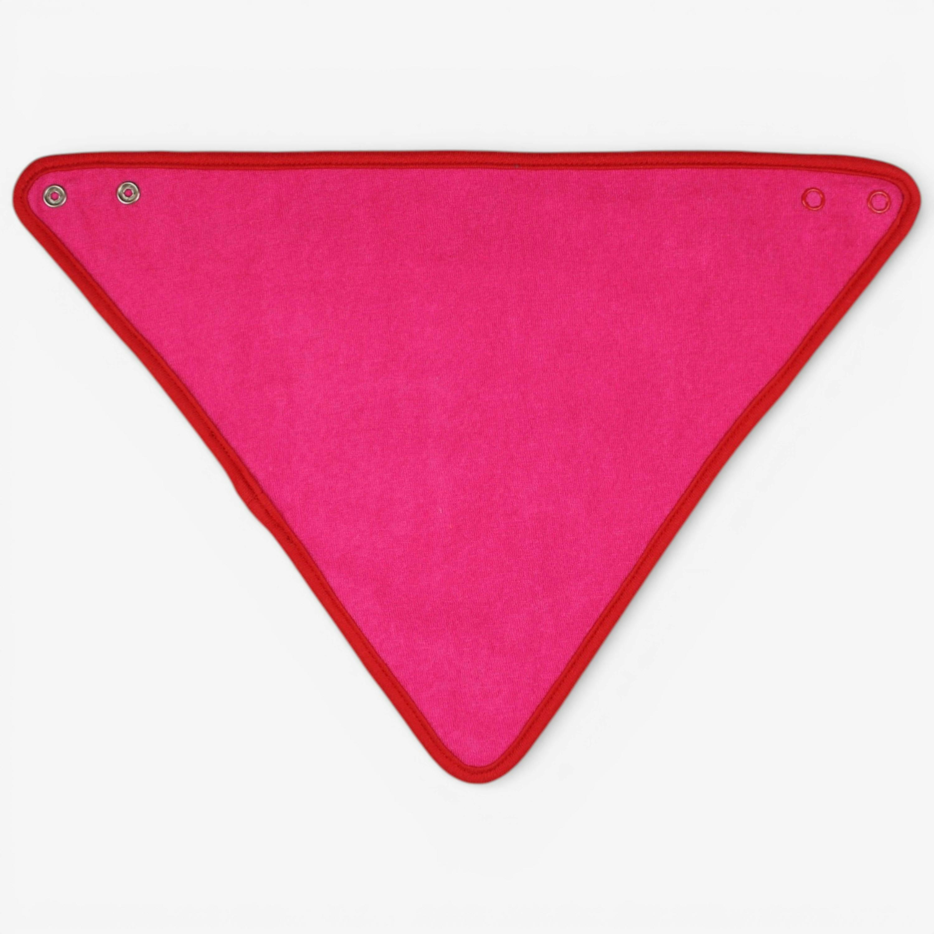 Organic Pink Horse and Pony Print Dribble Bib , view 3 of 3