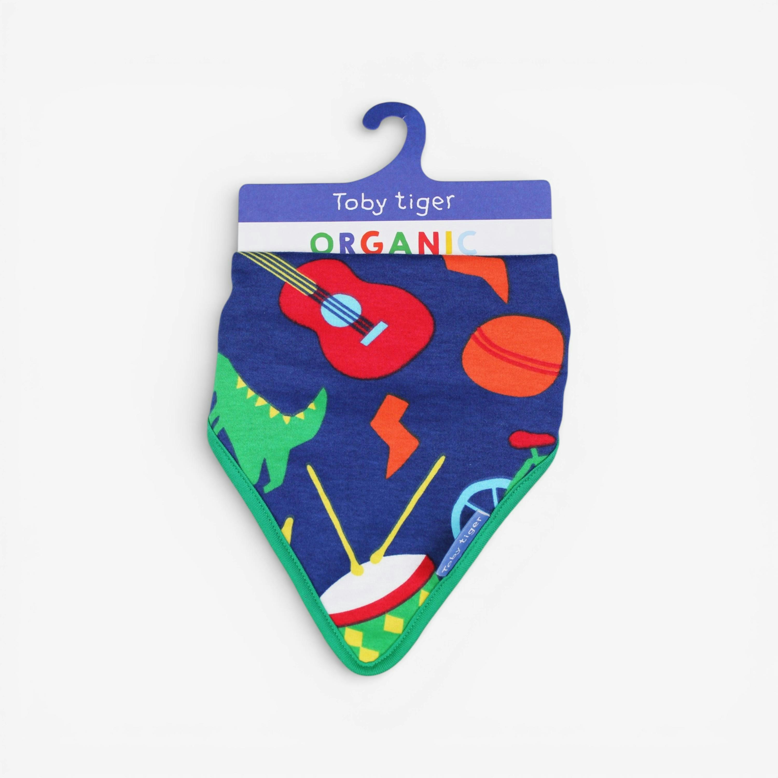 Organic Toys Print Dribble Bib , view 1 of 3