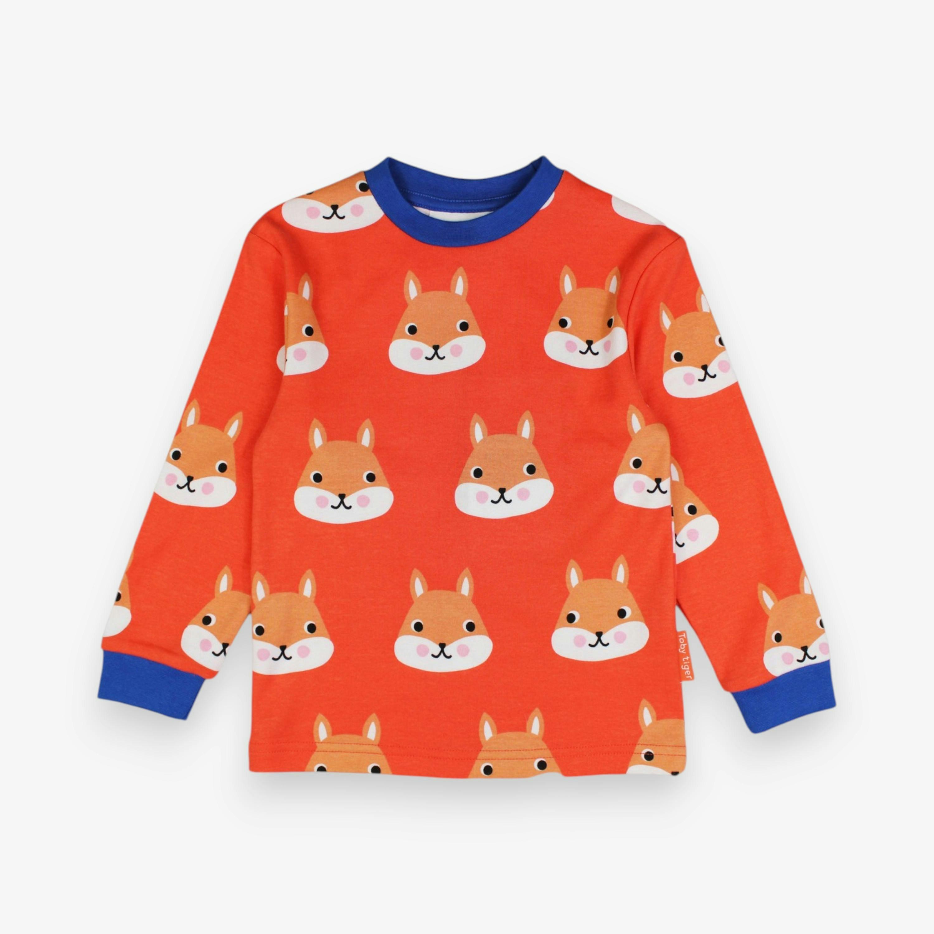 Organic Squirrel Print Pyjamas , view 2 of 3