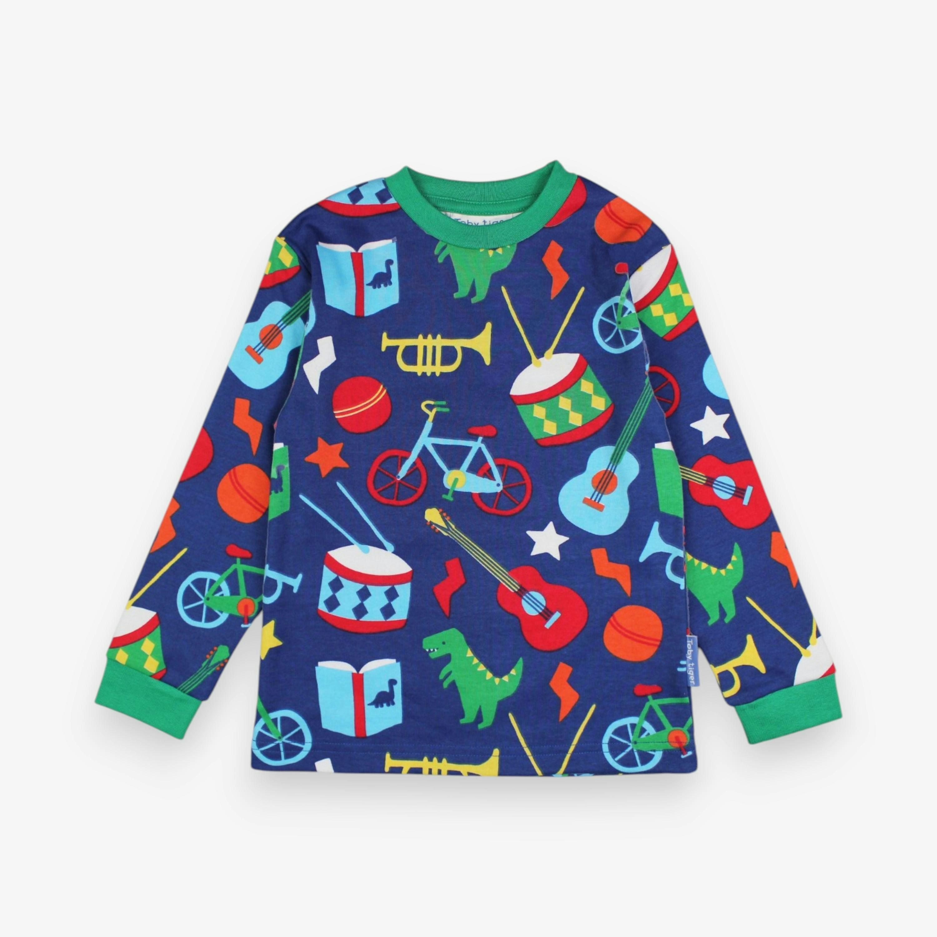 Organic Toys Print Pyjamas , view 2 of 3