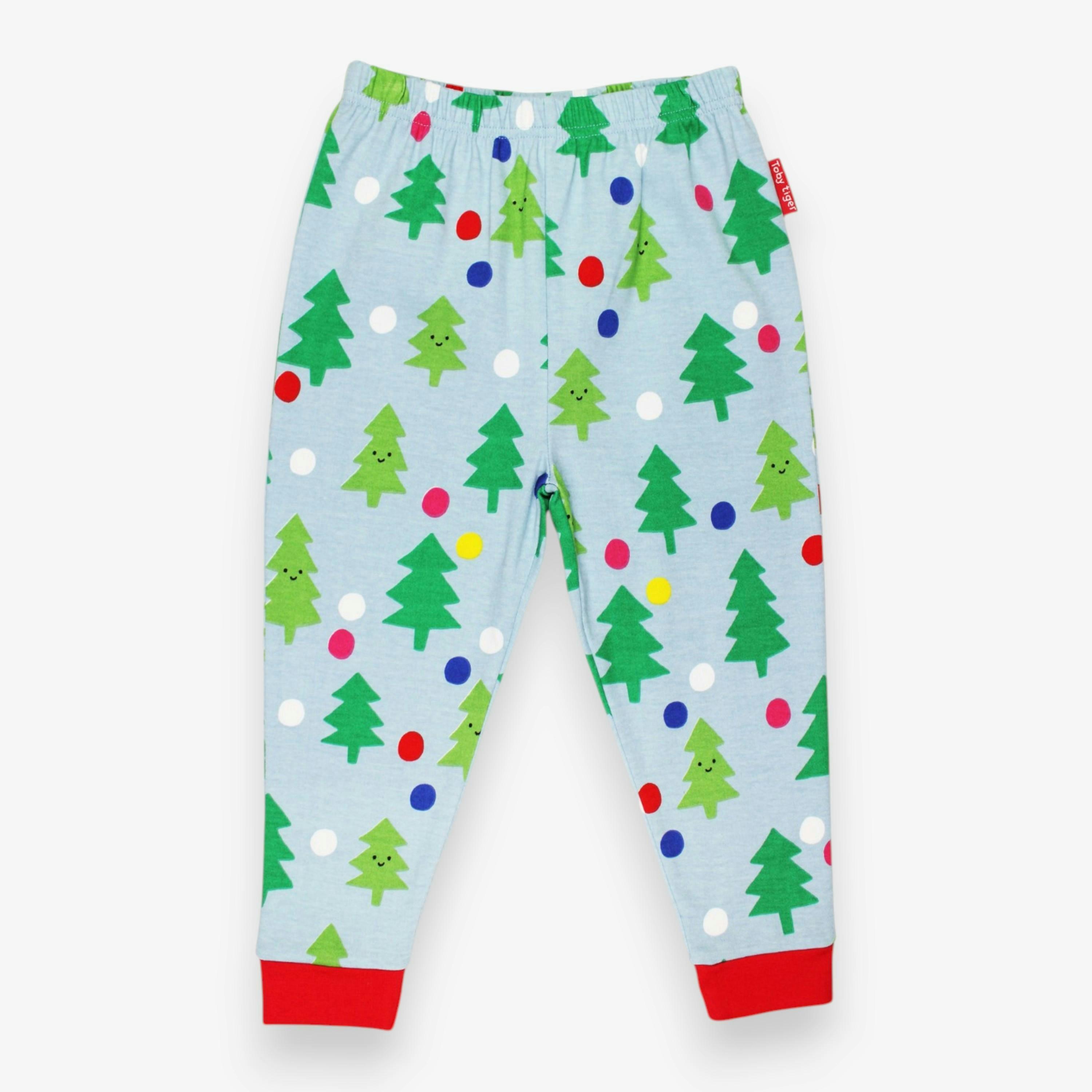 Organic Christmas Tree Print Pyjamas , view 3 of 3
