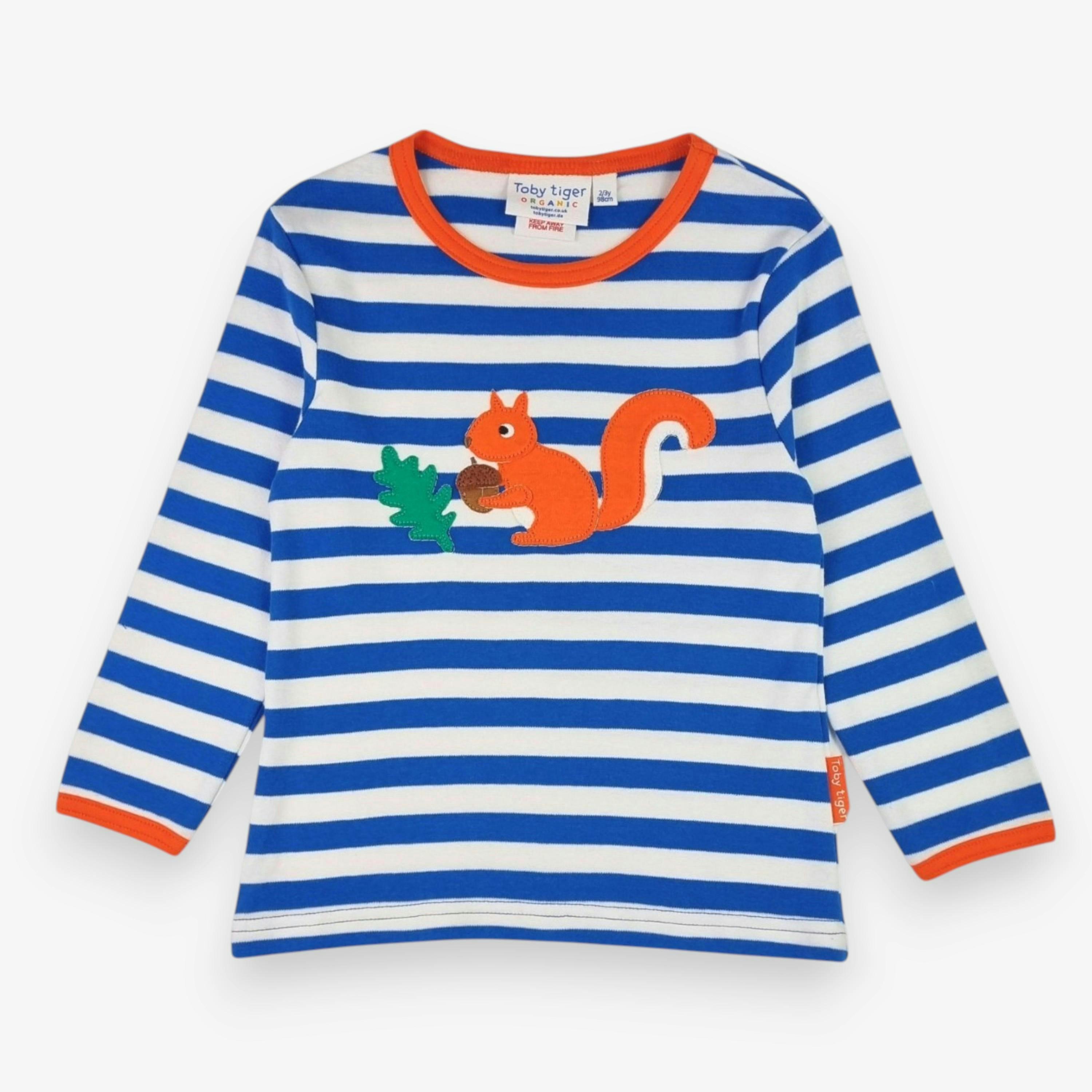 Organic Squirrel Applique Long-Sleeved T-Shirt , view 1 of 2