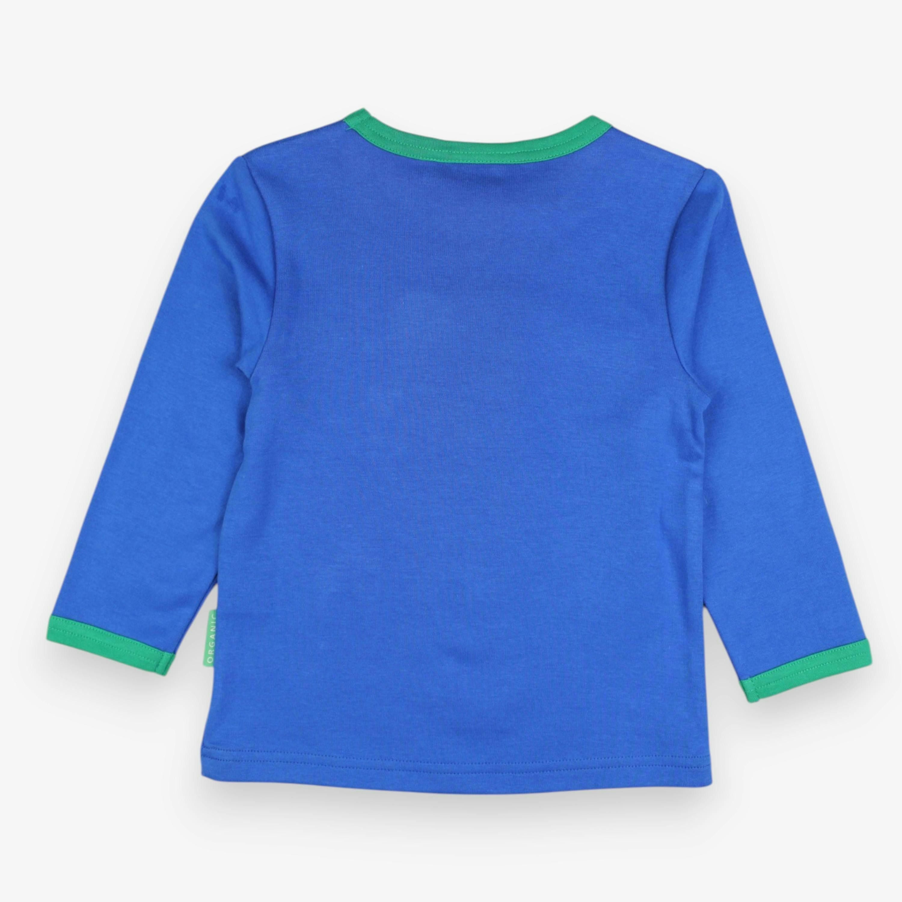 Organic Brown Bear Applique Long-Sleeved T-Shirt , view 2 of 2