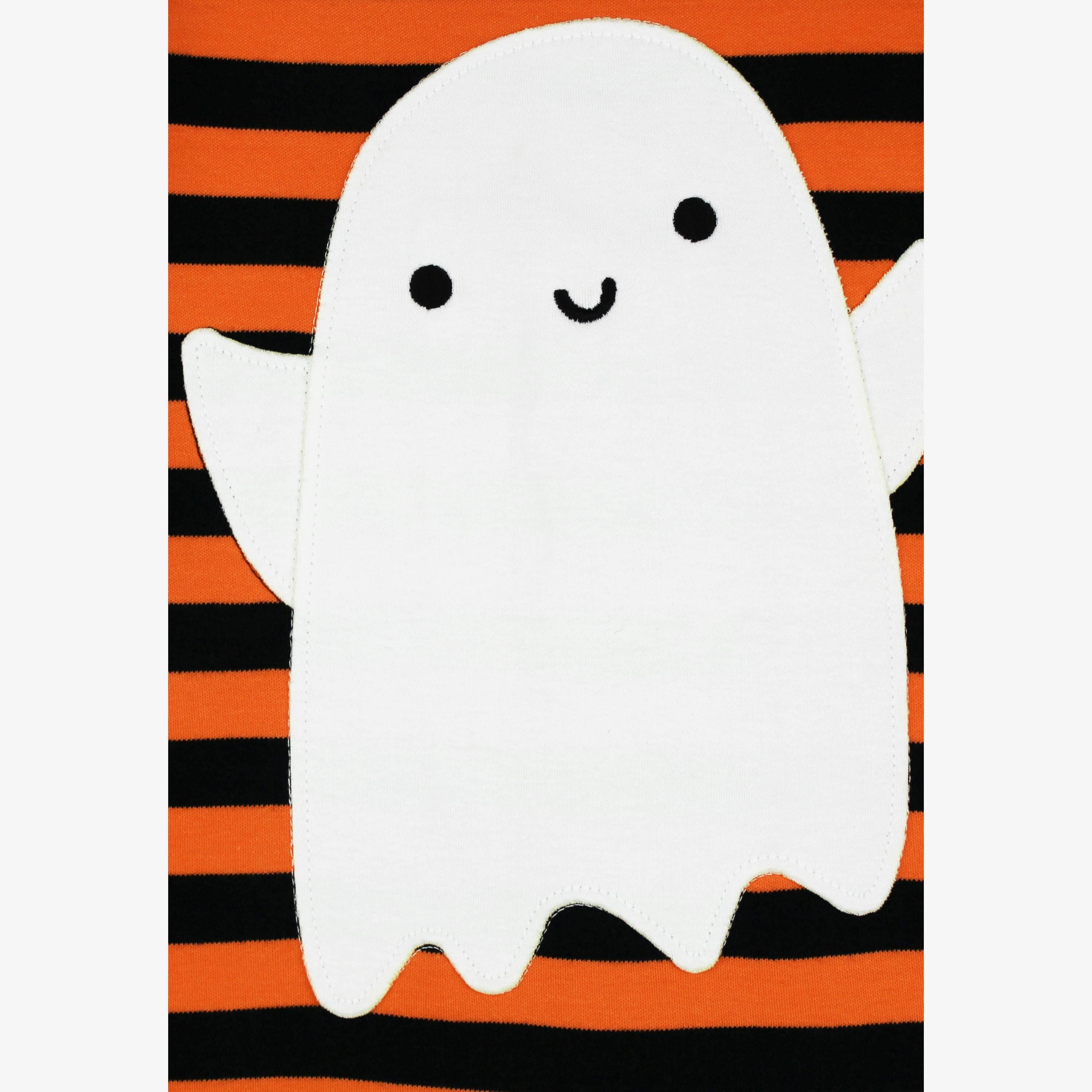 Organic Happy Ghost Applique Long Sleeved T-Shirt , view 2 of 3