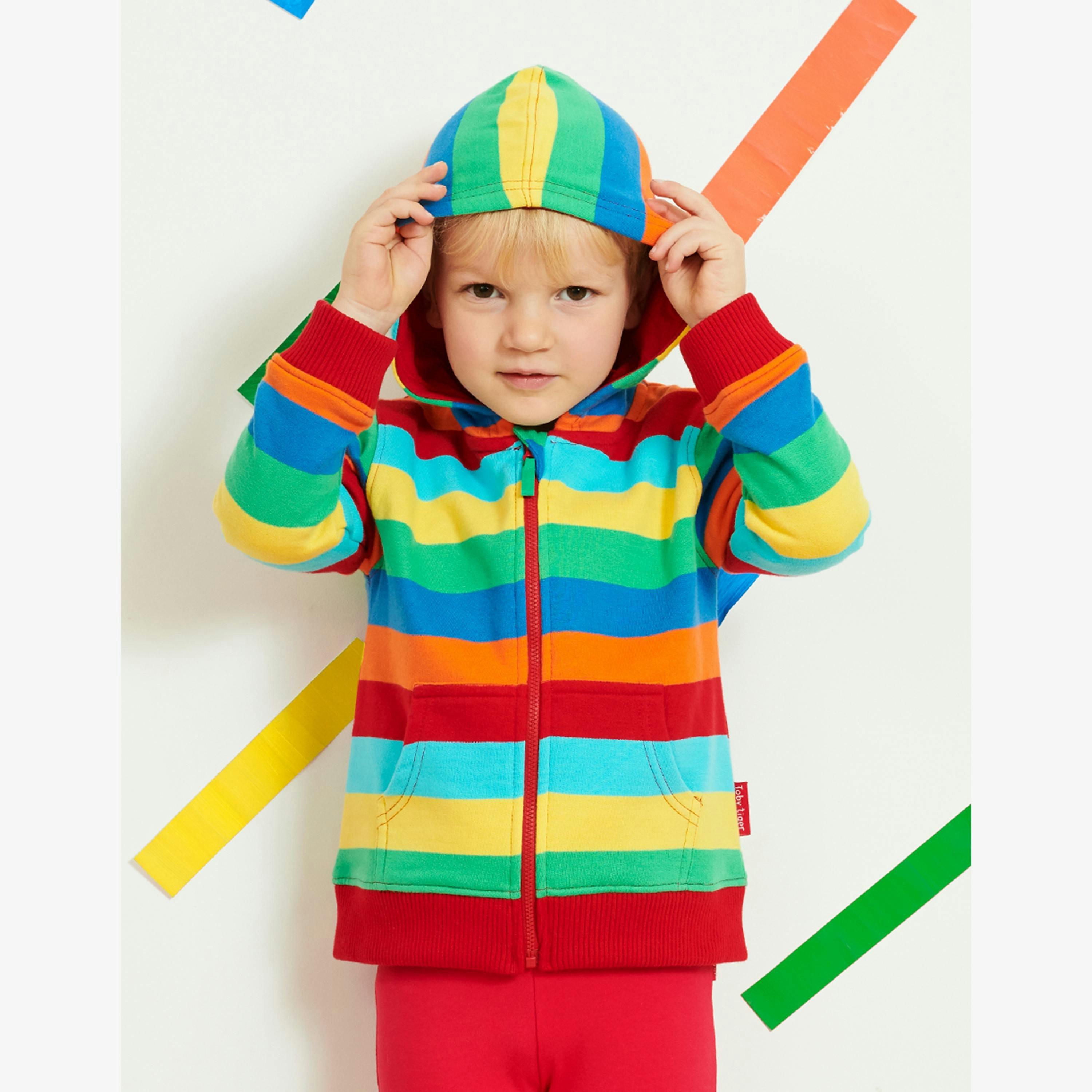 Organic Multi Stripe Hoodie , view 2 of 3