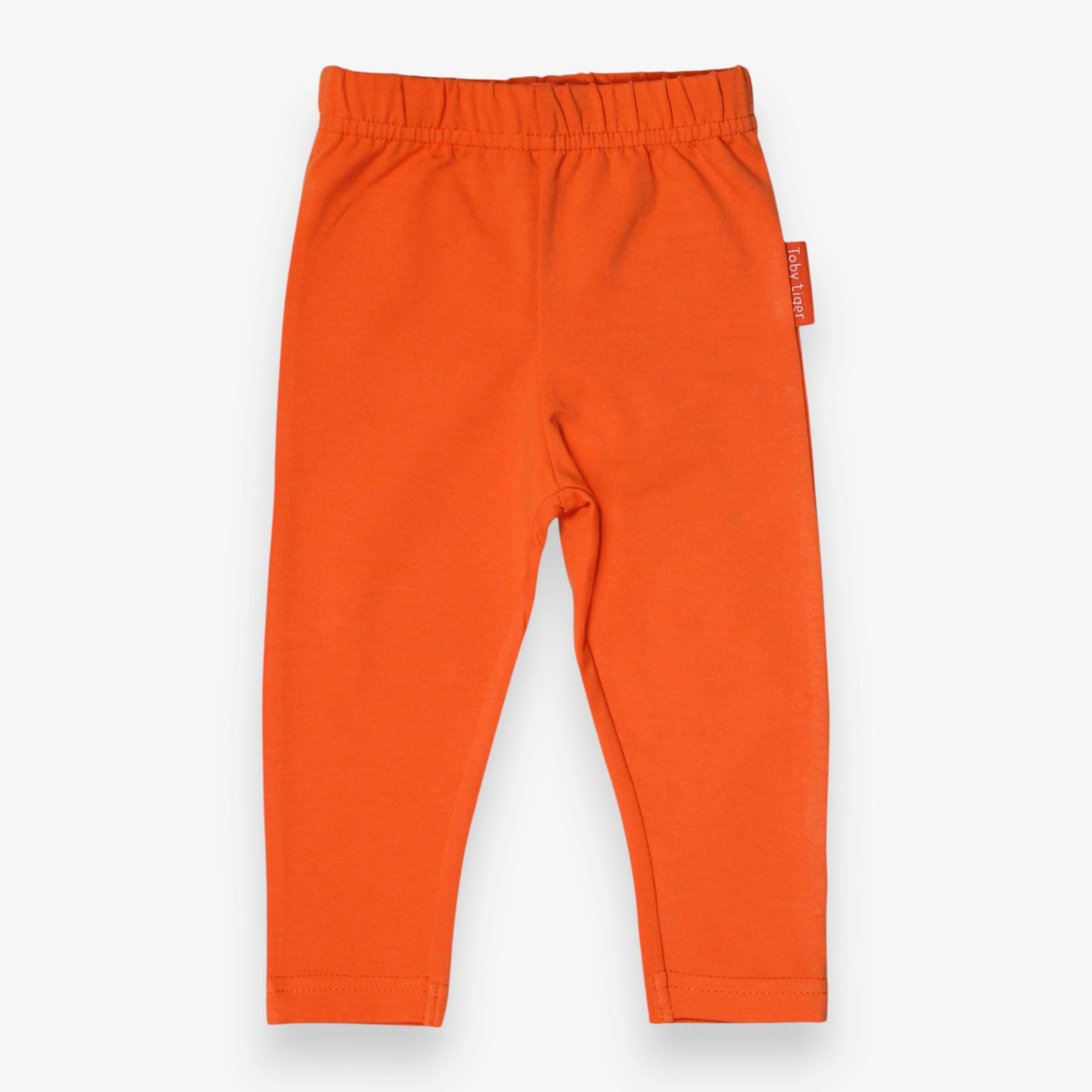 Organic Orange Basic Leggings , view 1 of 2