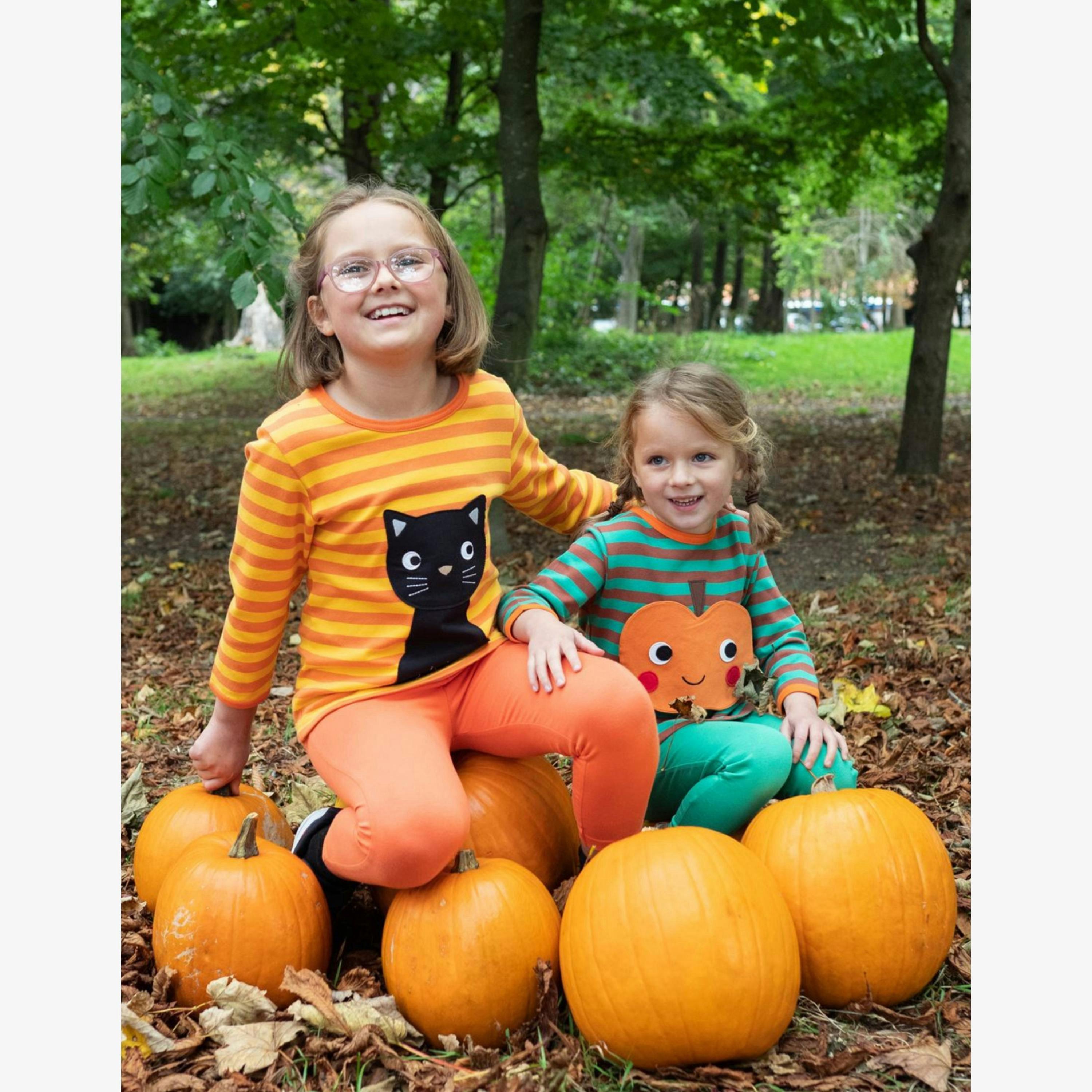 Organic Orange Basic Leggings , view 2 of 2