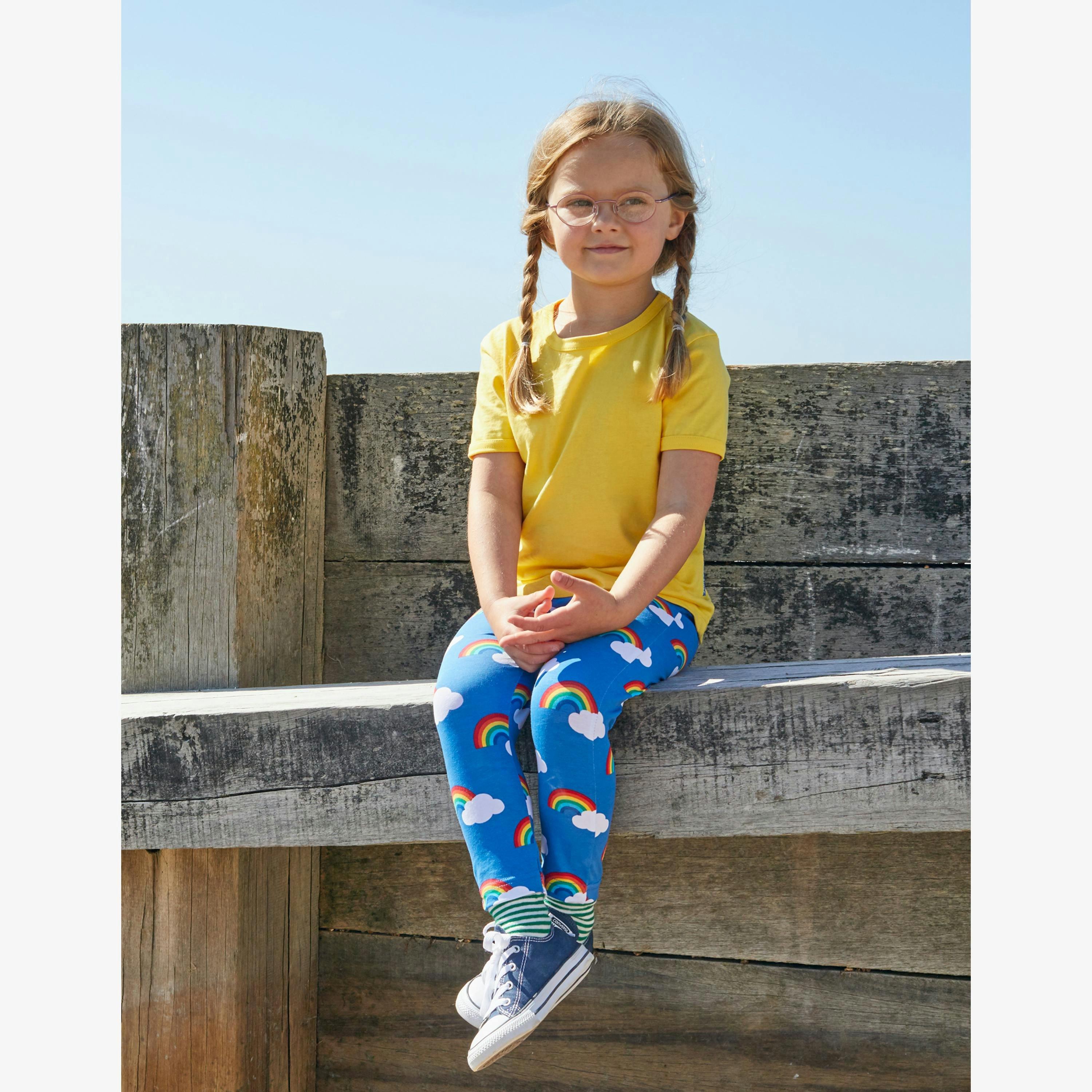 Organic Multi Rainbow Leggings , view 2 of 2