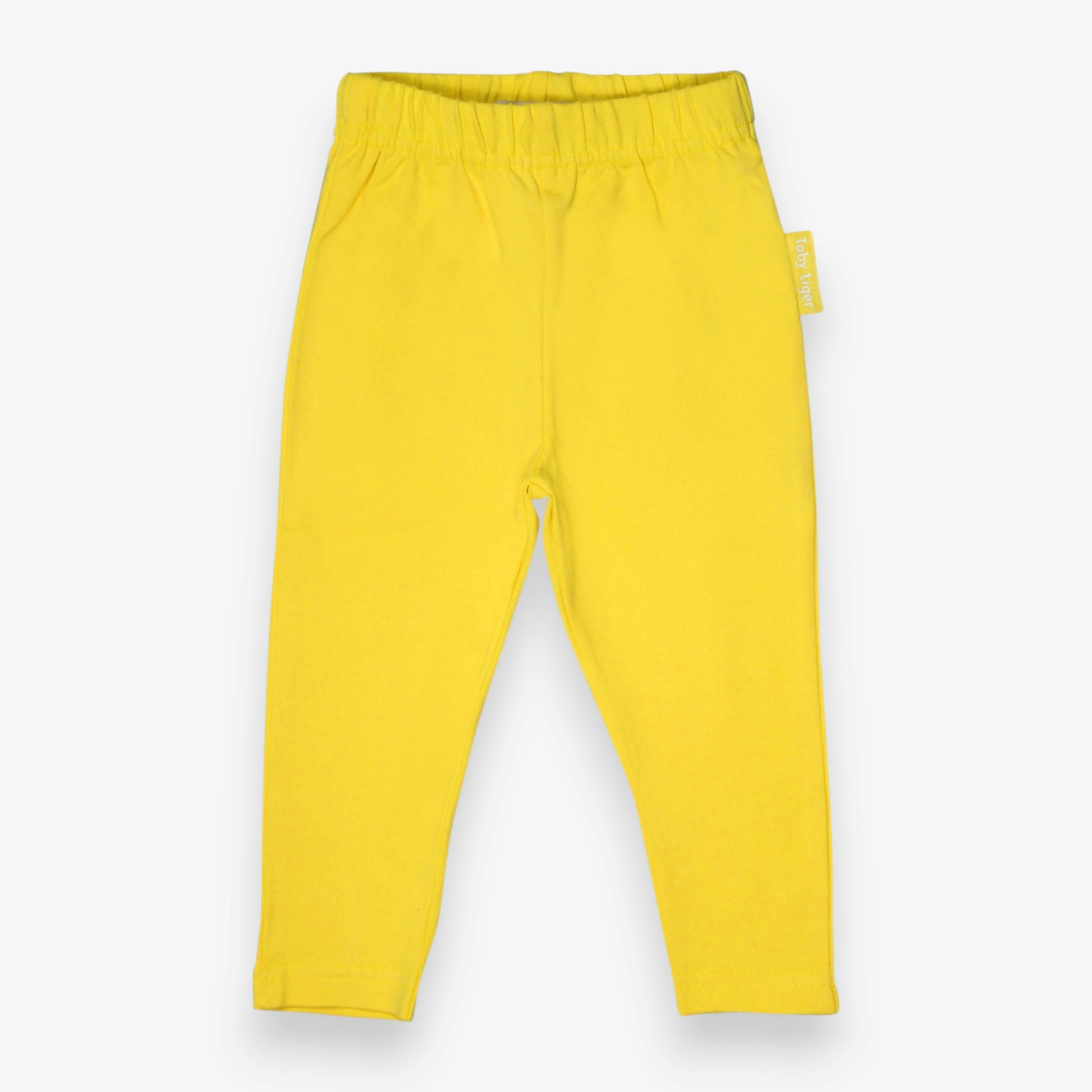 Organic Yellow Basic Leggings , view 1 of 2